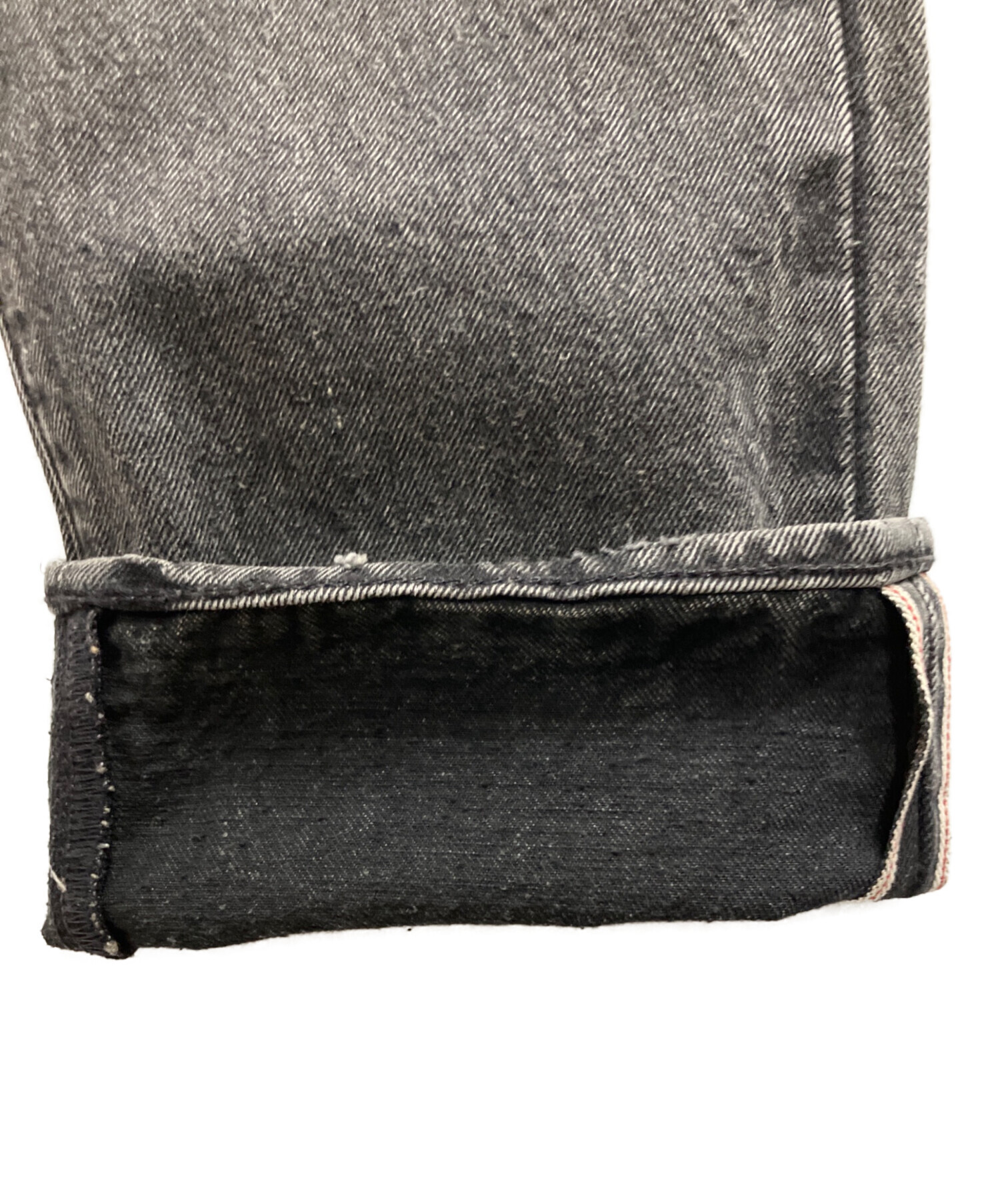【未使用に近い】別注Levi's 501 ブラックデニム W28 L28 中古・古着通販】LEVI'S (リーバイス) 501 ORIGINAL SELVEDGE DENIM