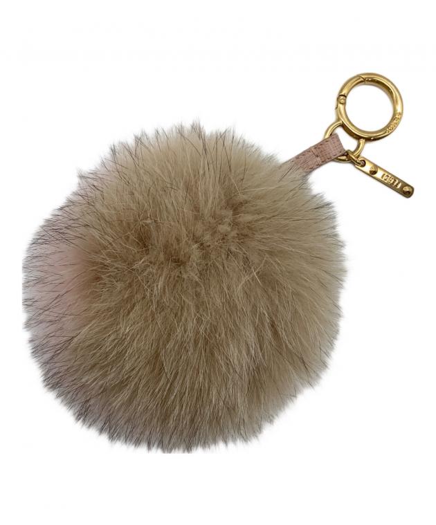 中古・古着通販】FENDI (フェンディ) ポンポンチャーム ピンクベージュ