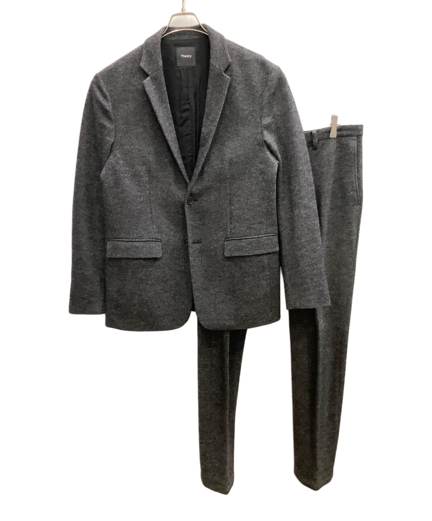theory セオリー スーツ セットアップ 4(L) GABE TAILOR 中古・古着通販】theory (セオリー) セットアップスーツ グレー サイズ