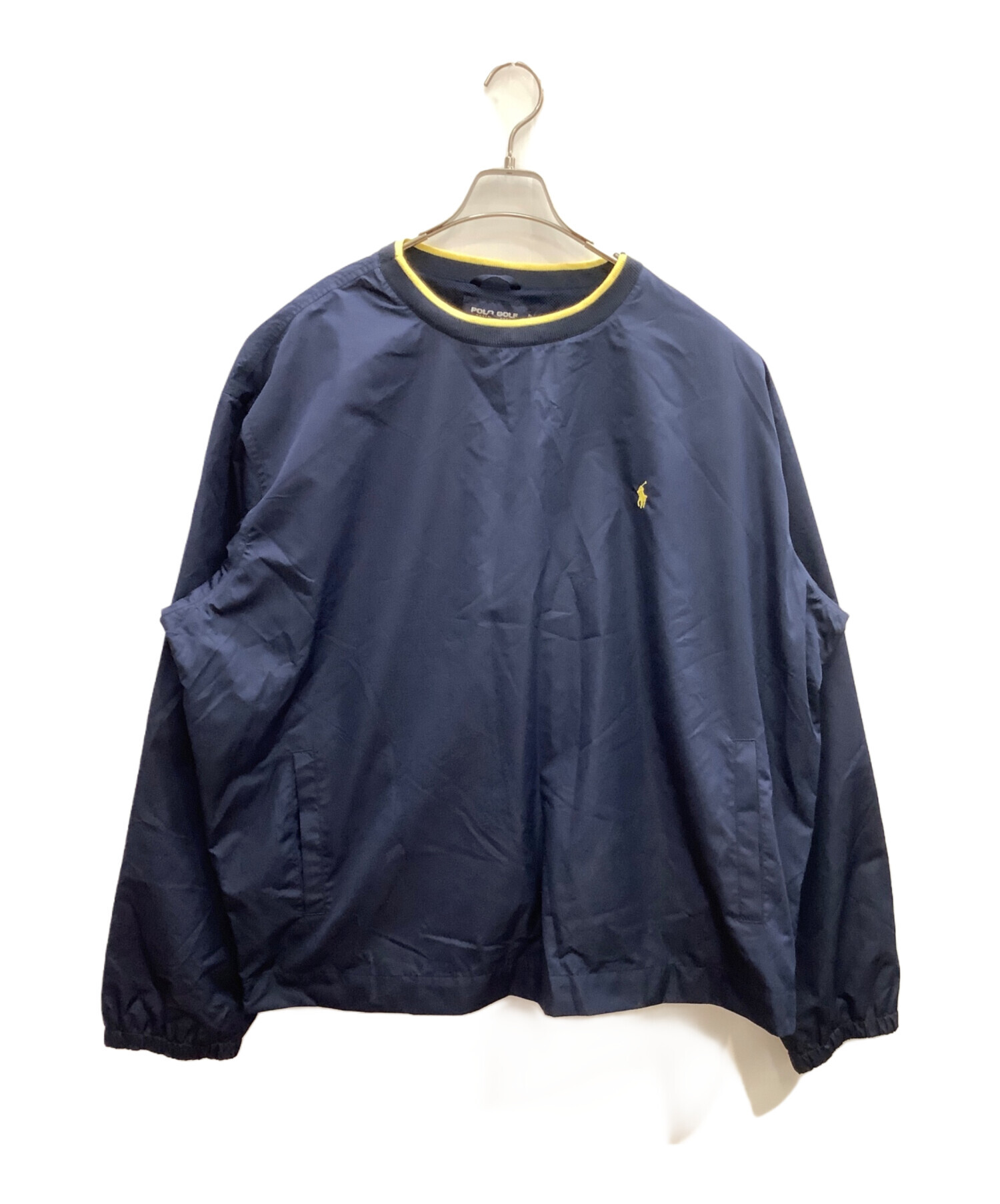 POLO GOLF ナイロンジャケット ネイビー XL 中古・古着通販】POLO GOLF (ポロ ゴルフ) ナイロンプルオーバー