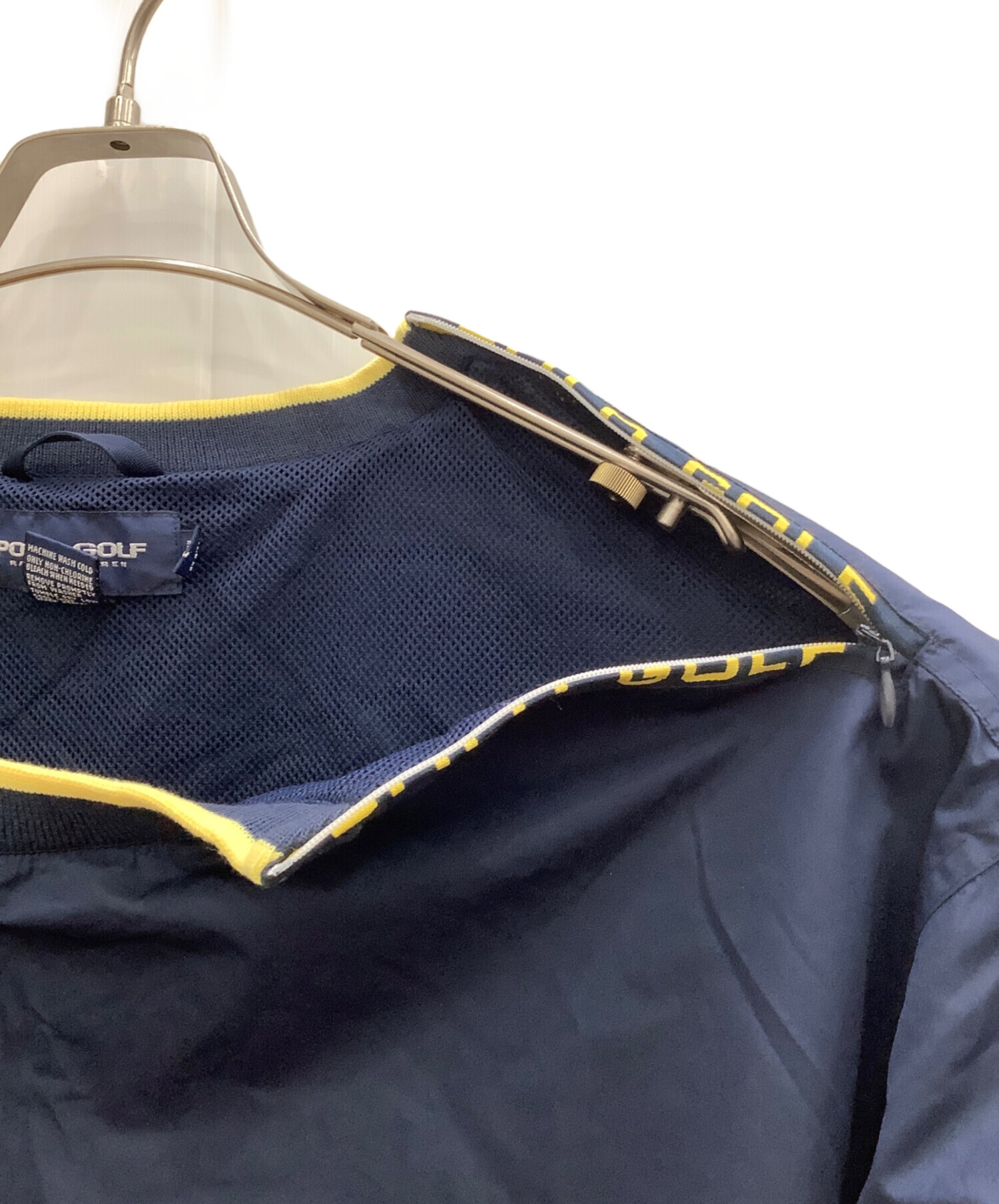 POLO GOLF ナイロンジャケット ネイビー XL 中古・古着通販】POLO GOLF (ポロ ゴルフ) ナイロンプルオーバー