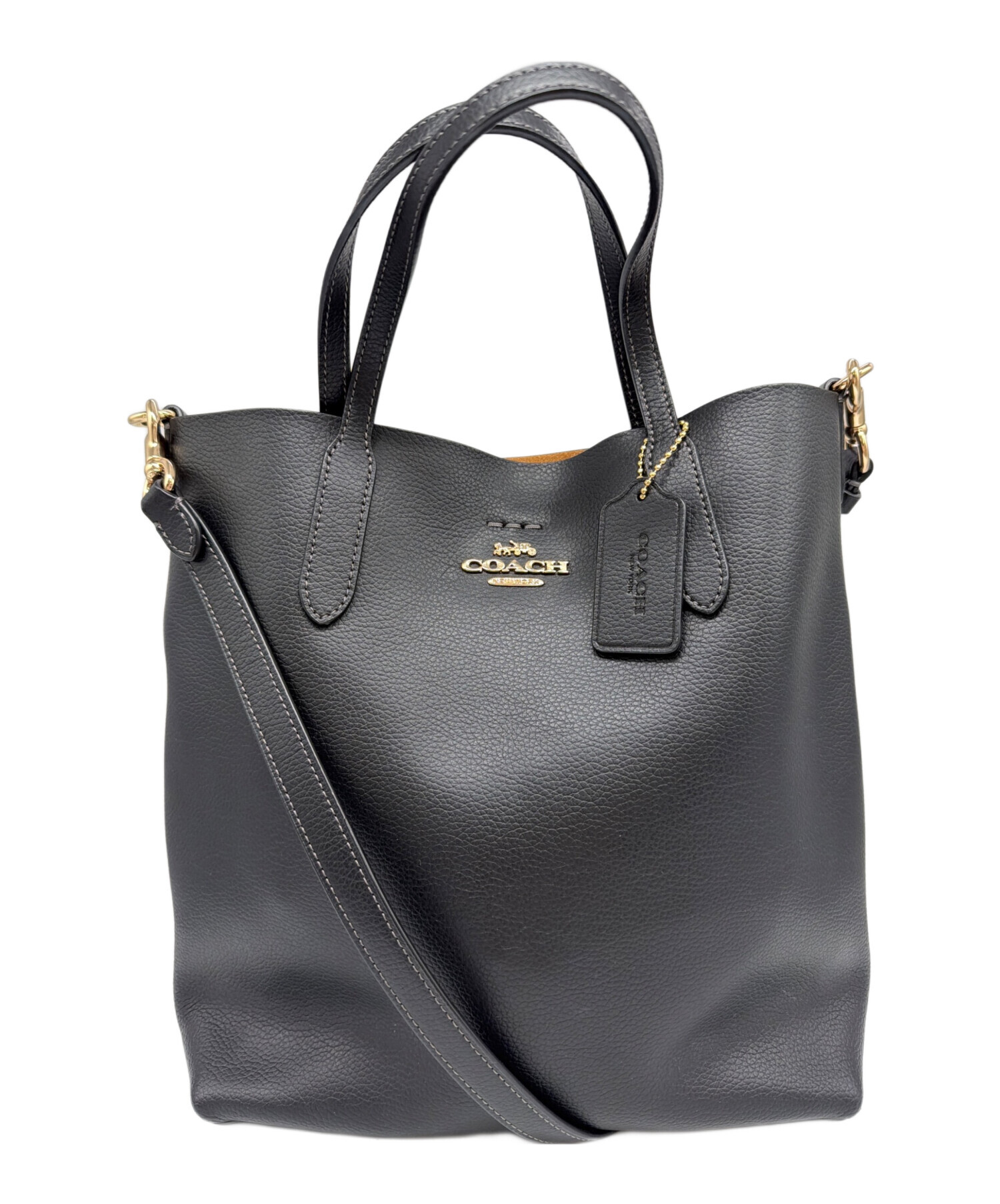 中古・古着通販】COACH (コーチ) 2WAYトートバッグ ブラック｜ブランド 