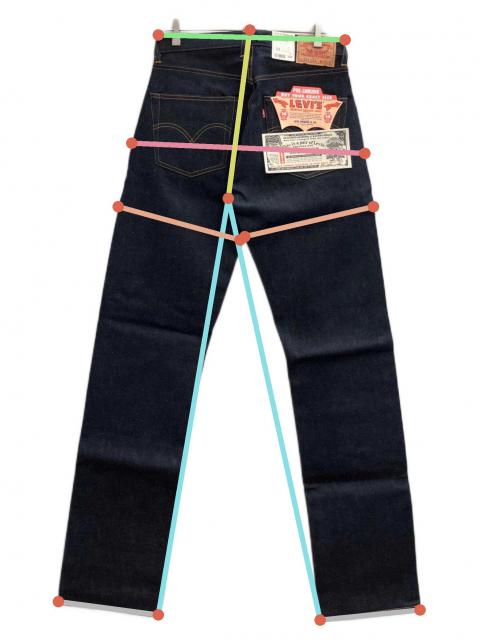 中古・古着通販】LEVI'S (リーバイス) 551ZXXデニムパンツ デット