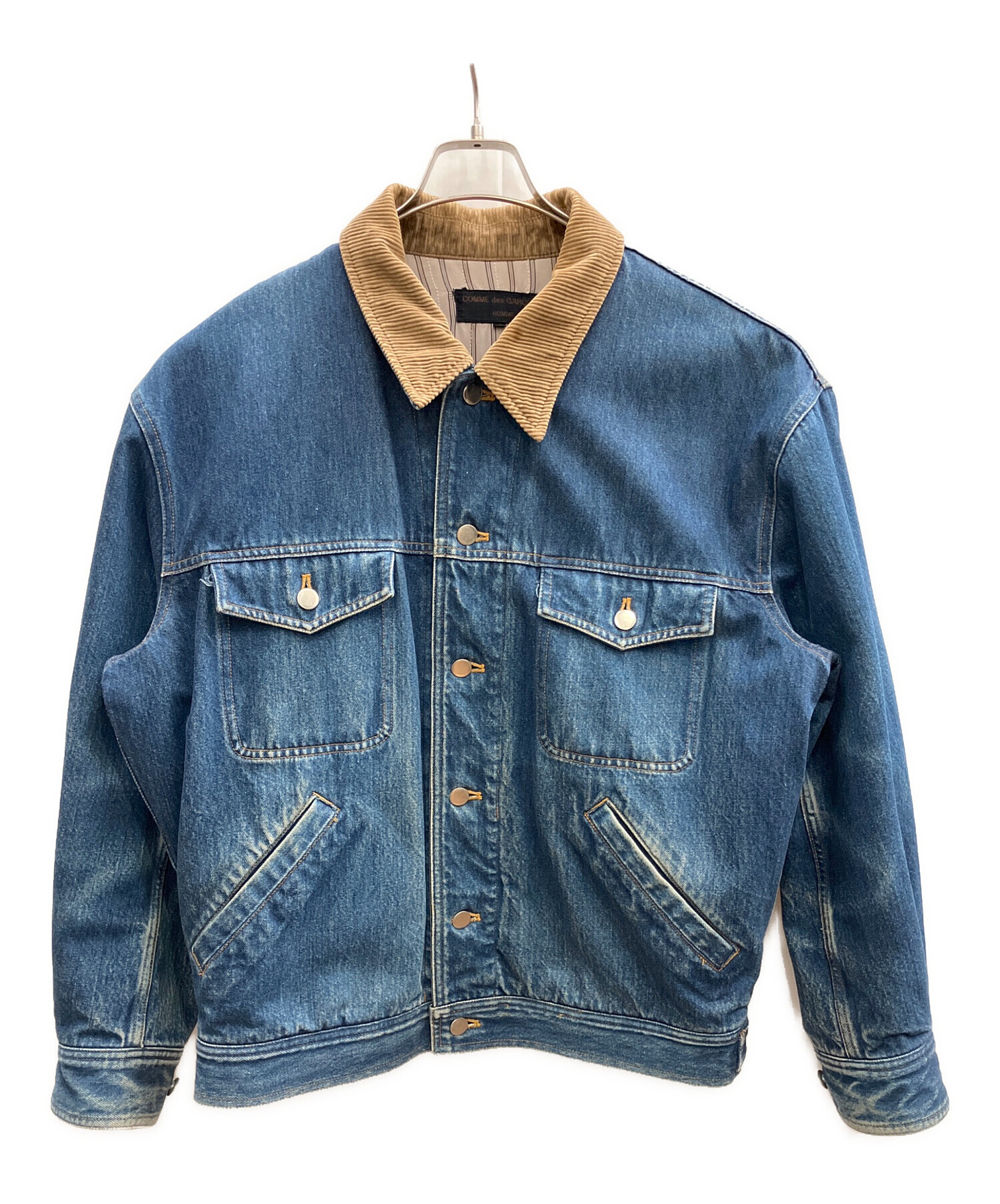新品 デニムジャケット コーデュロイ襟 メンズ 中古・古着通販】COMME des GARCONS HOMME (コムデギャルソン オム) 襟