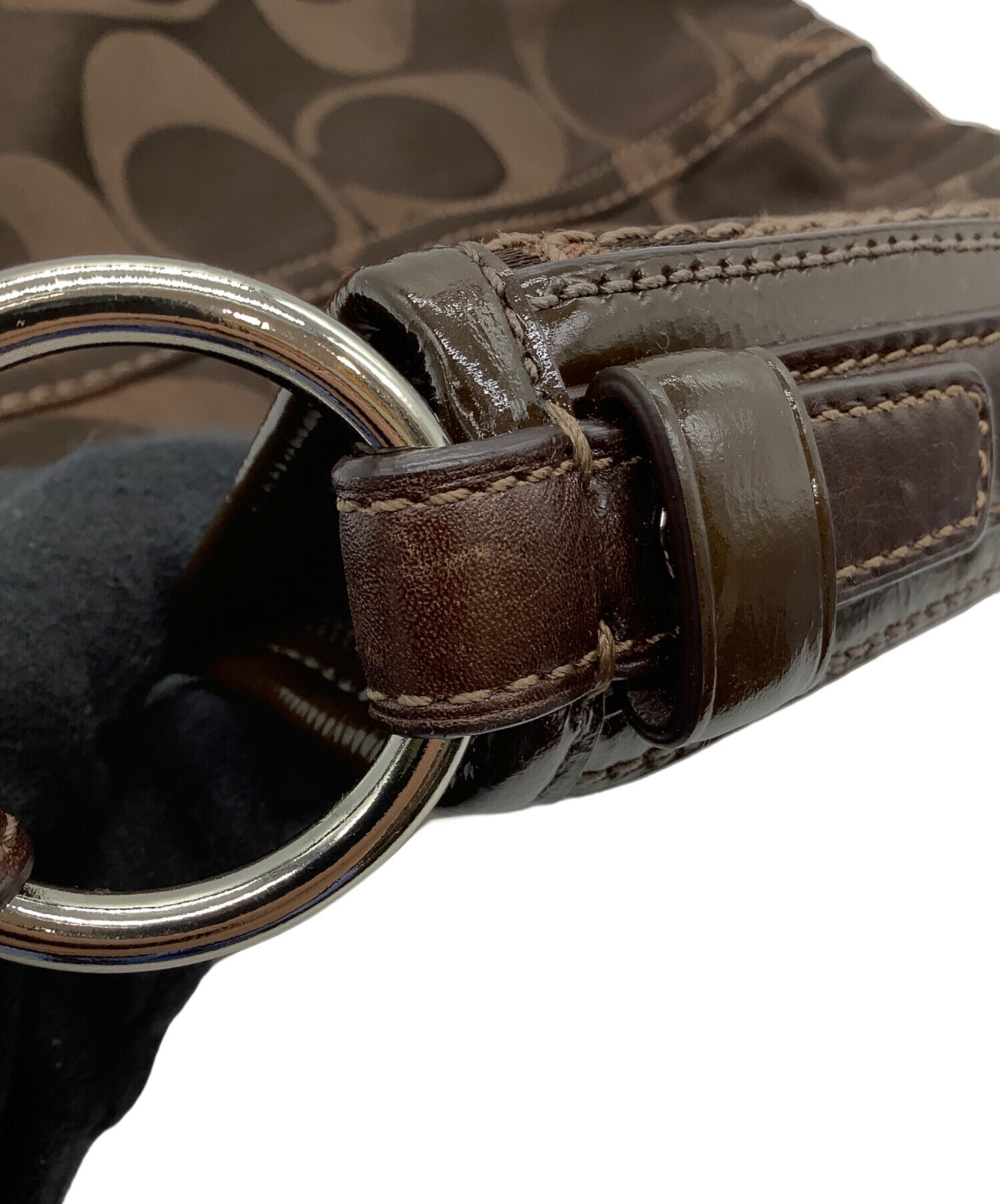 中古・古着通販】COACH (コーチ) ワンショルダーバッグ シグネチャー