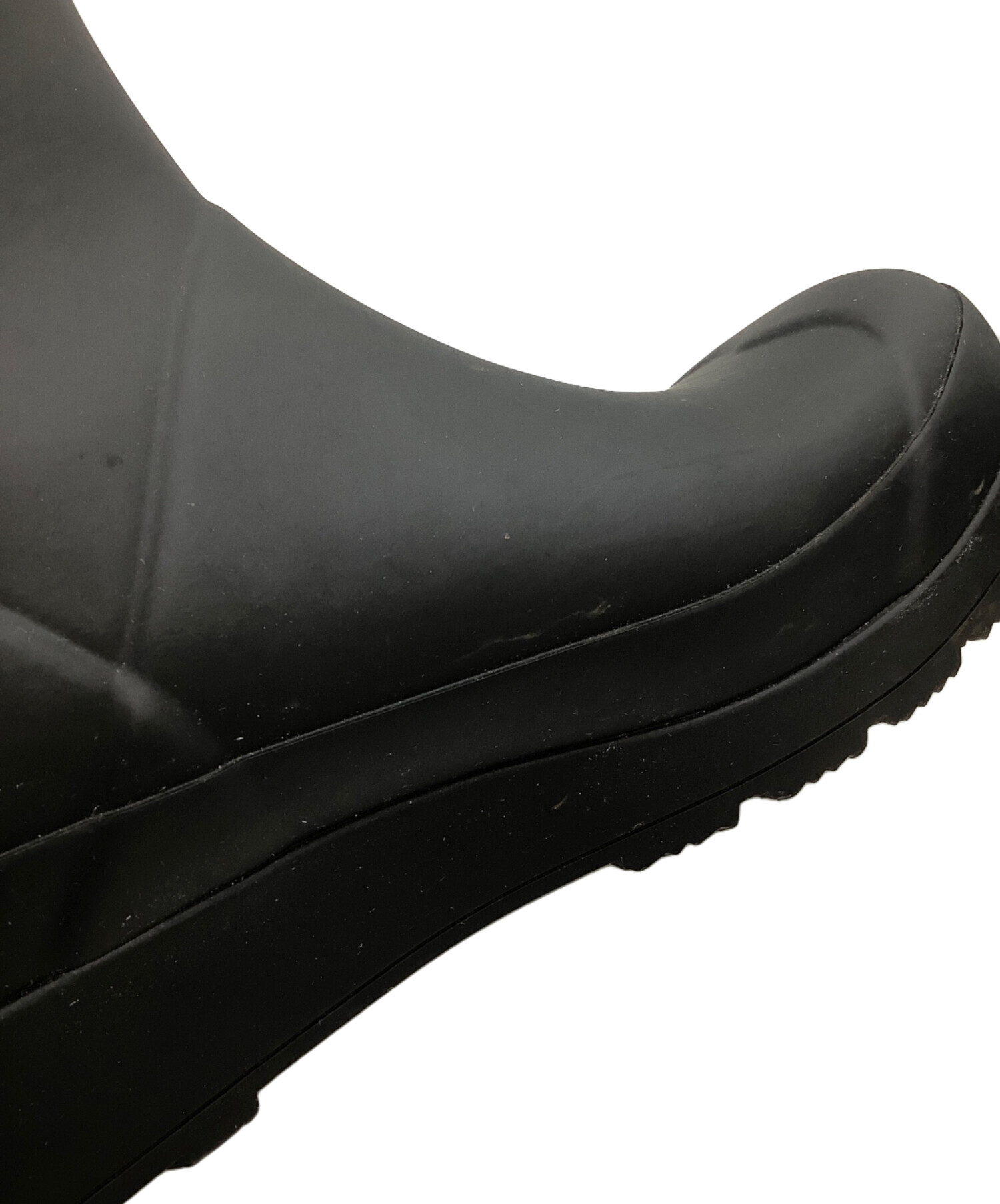 ゆず❗　美品　HUNTER EU38 黒　ブラック レインブーツ 中古・古着通販】HUNTER (ハンター) レインブーツ HUNTER（ハンター