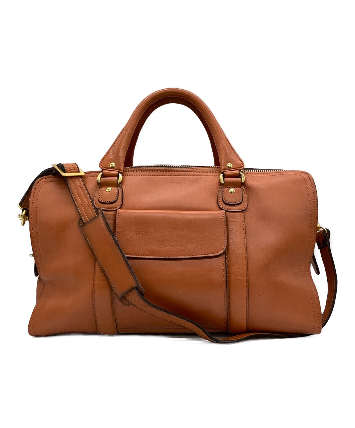 中古・古着通販】PORTER (ポーター) 2WAYボストンバッグ オレンジ 