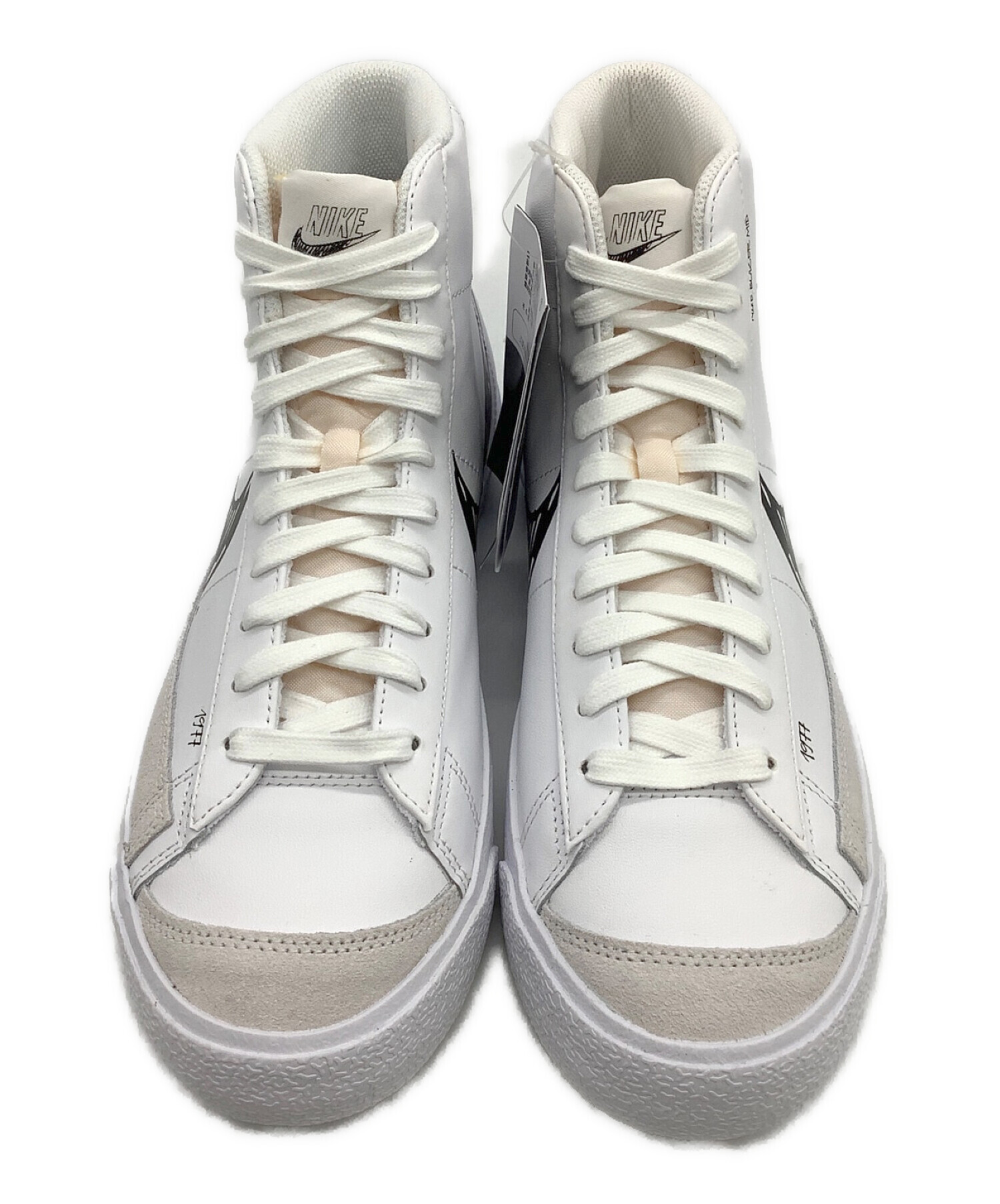 中古・古着通販】NIKE (ナイキ) ハイカットスニーカー ホワイト サイズ