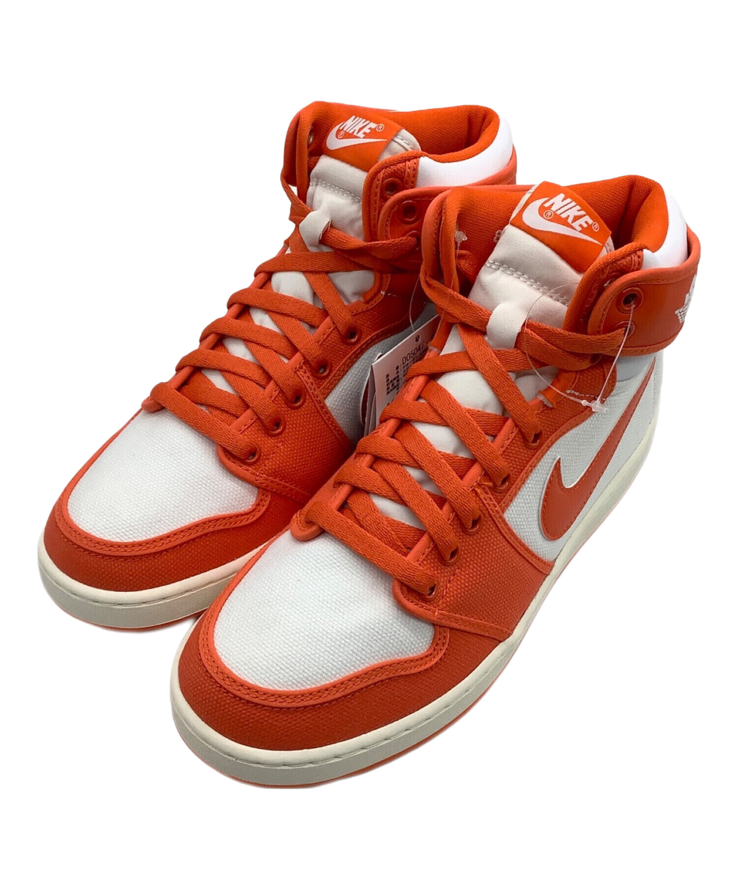中古・古着通販】NIKE (ナイキ) ハイカットスニーカー オレンジ サイズ 