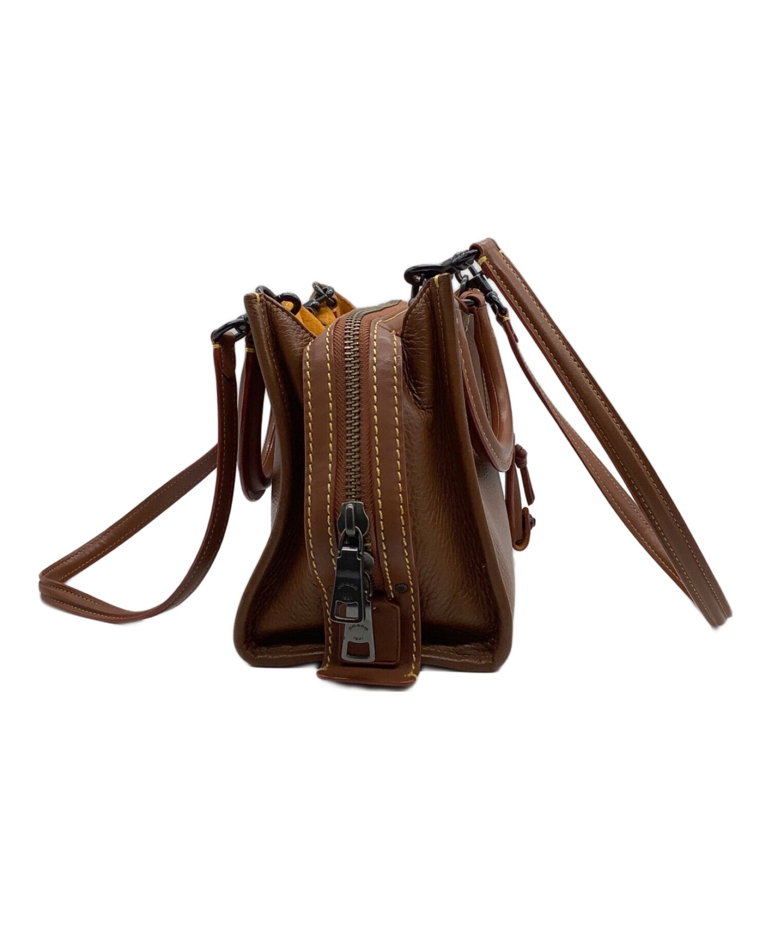 中古・古着通販】COACH (コーチ) ハンドバッグ ブラウン｜ブランド 