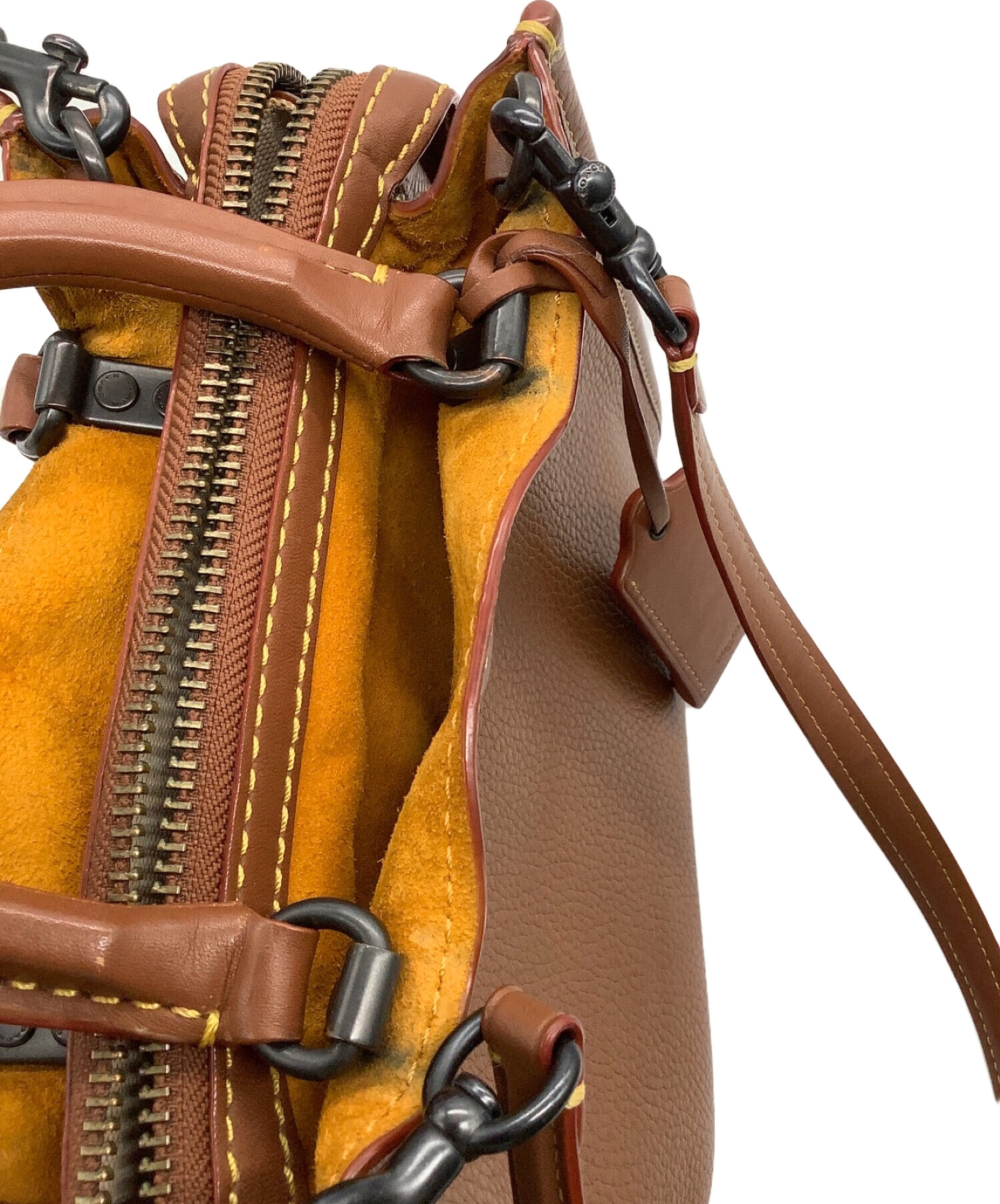 中古・古着通販】COACH (コーチ) ハンドバッグ ブラウン｜ブランド 