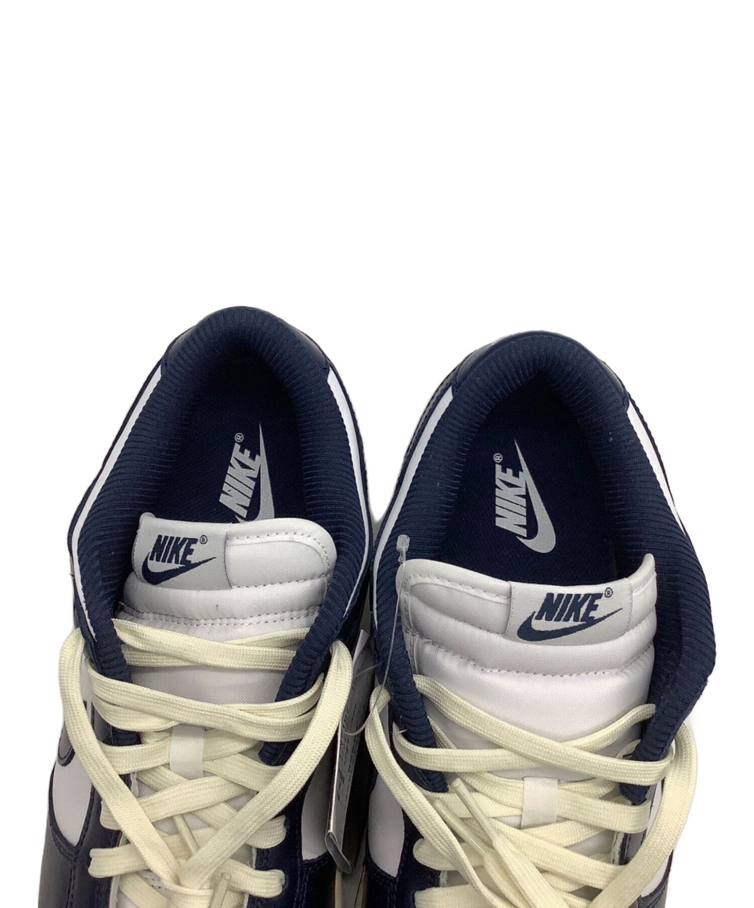 NIKE ナイキ スニーカー 27cm 白x紺 【古着】【中古】 中古・古着通販】NIKE (ナイキ) スニーカー DUNK LOW “VINTAGE NAVY