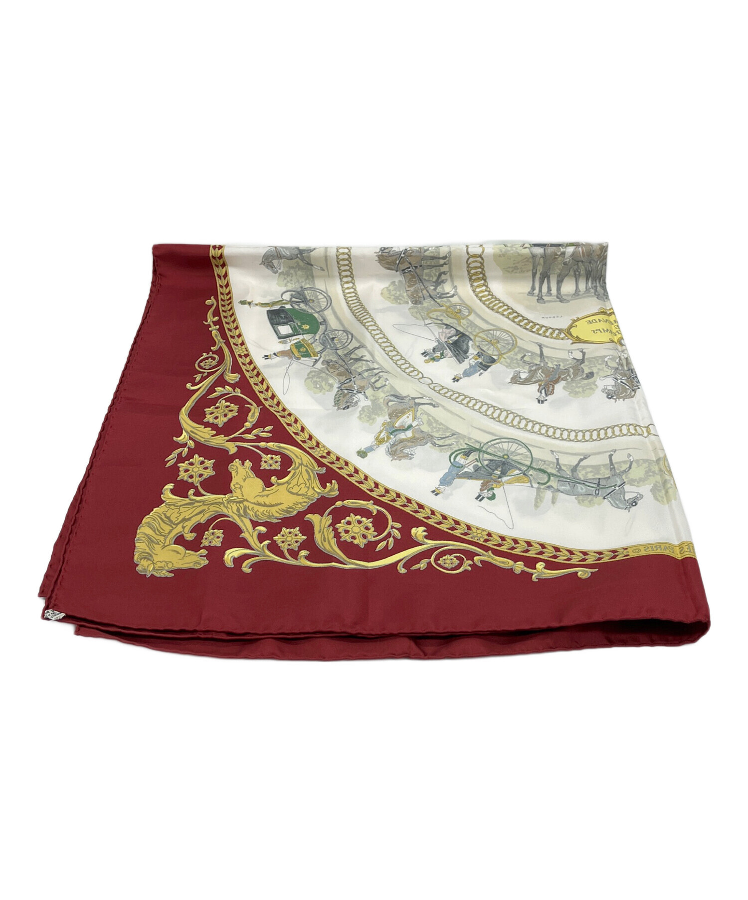 中古・古着通販】HERMES (エルメス) シルクスカーフ カレ90 ロンシャン