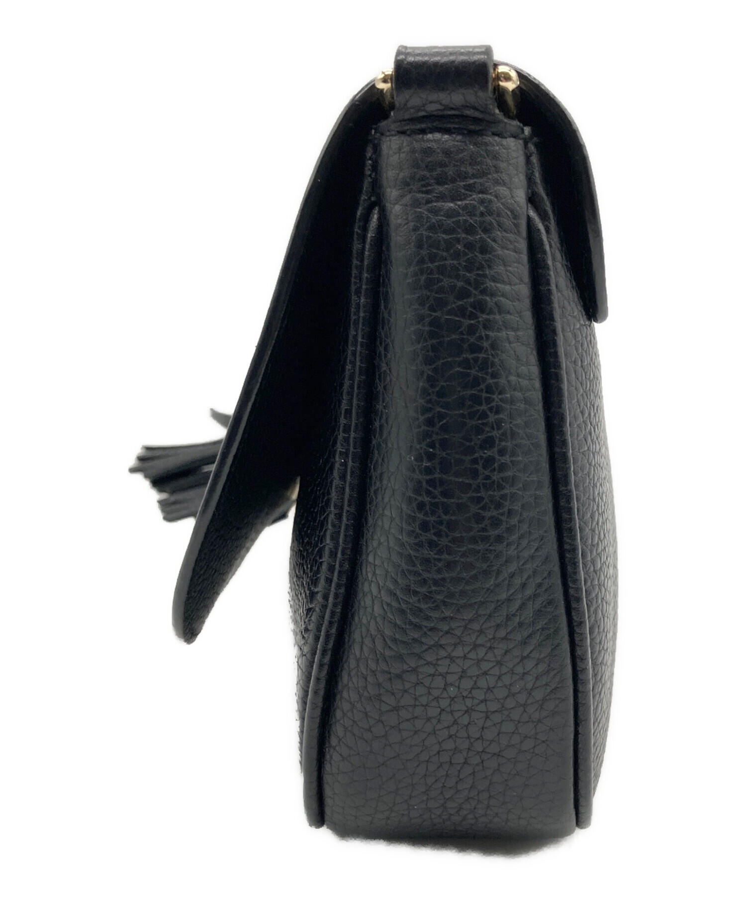 GUCCI ソーホー チェーンショルダーバッグ ブラック 中古・古着通販】GUCCI (グッチ) ソーホー チェーンショルダーバッグ