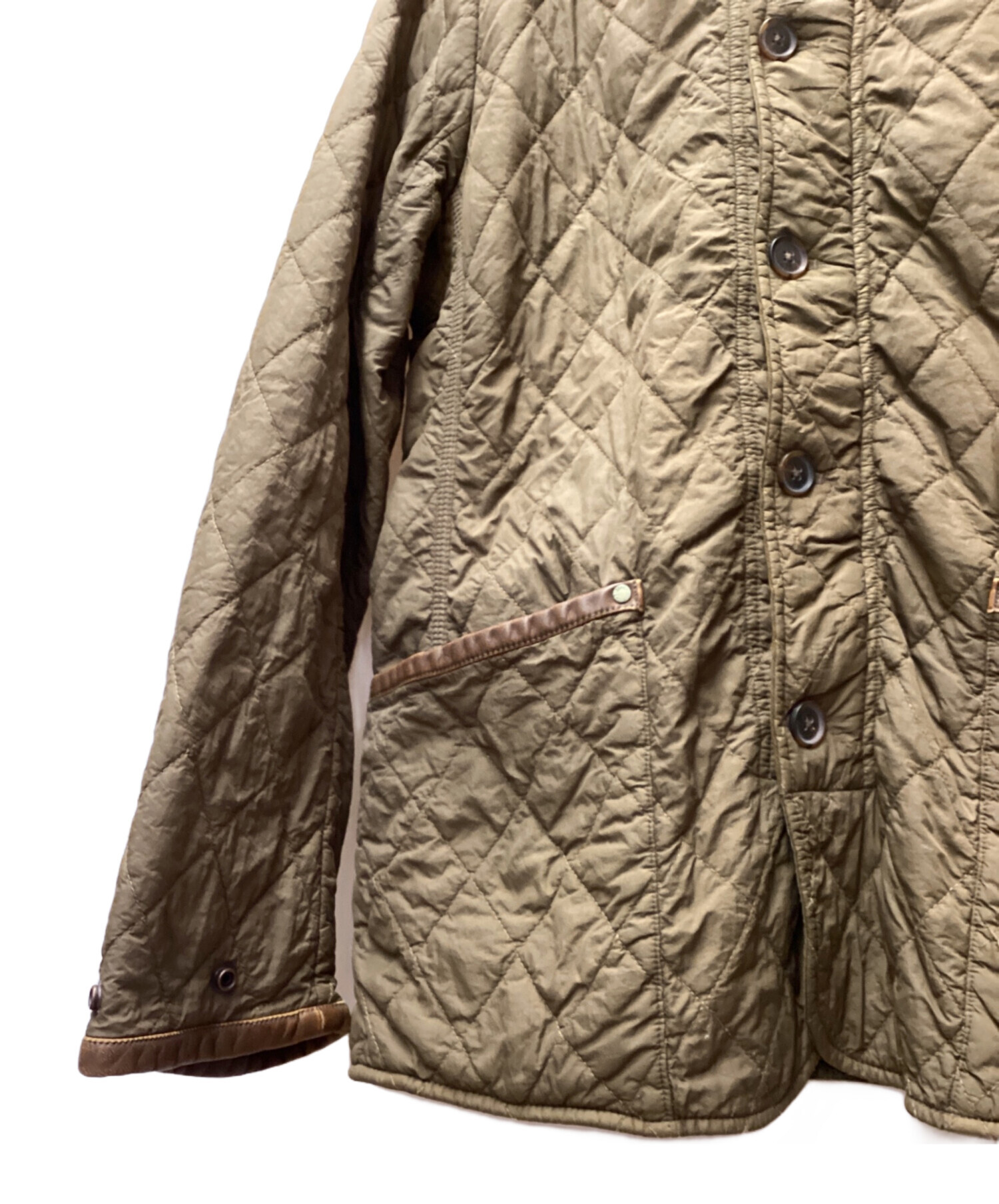 DIESEL キルティングジャケット ライダース Mサイズ ブラウン 中古・古着通販】DIESEL (ディーゼル) キルティングジャケット