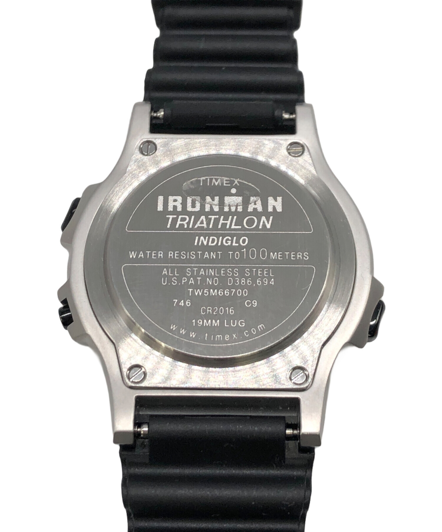 TIMEX 動作品 U.S. PAT. NO. D386,694 アイアンマン TIMEX 