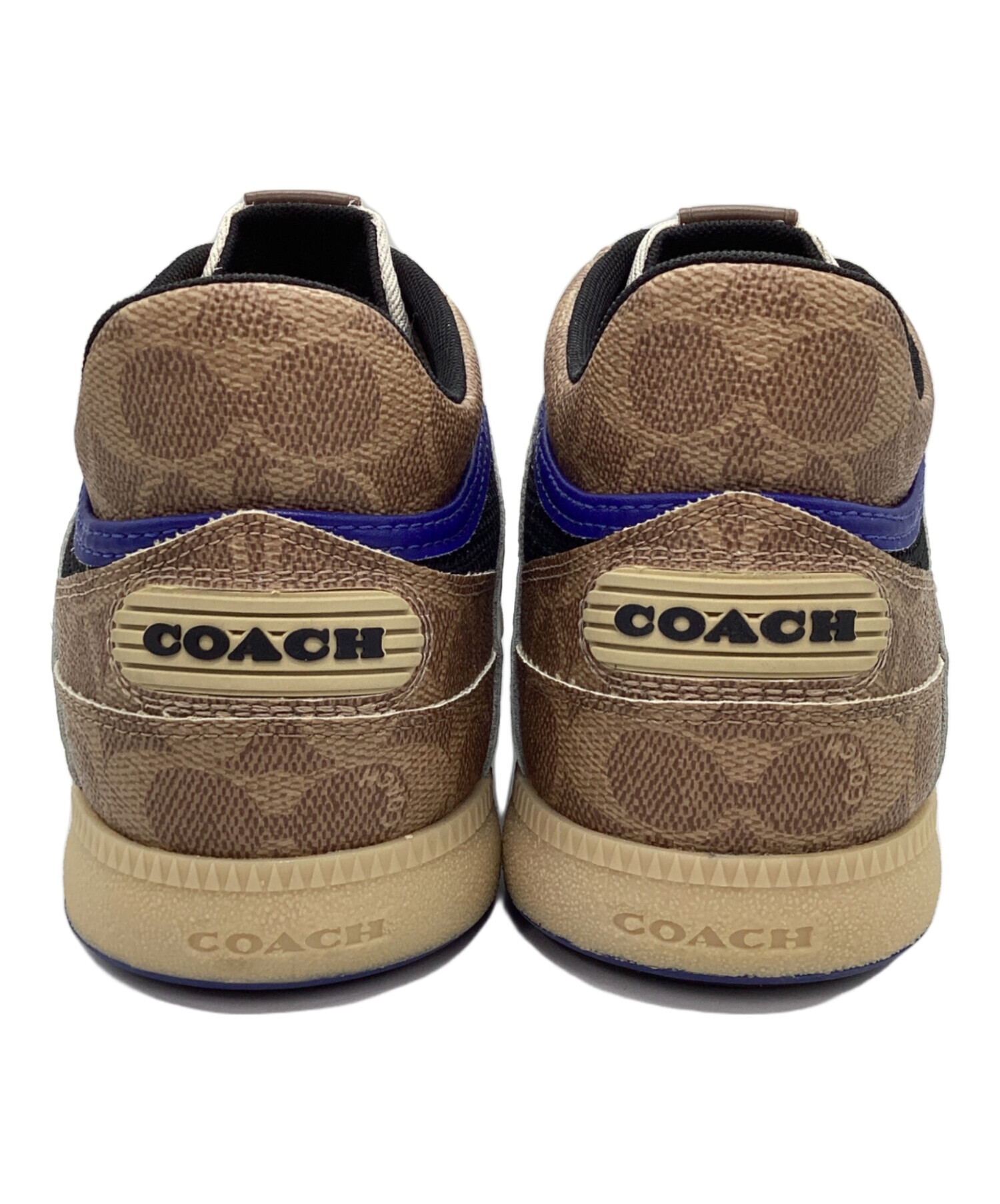 中古・古着通販】COACH (コーチ) スニーカー ブラウン×ホワイト サイズ