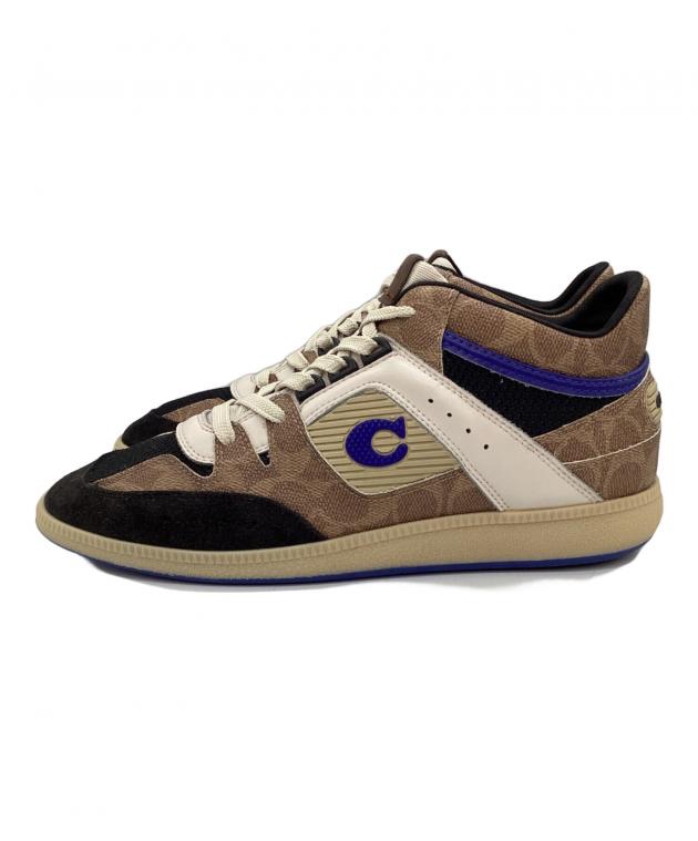 中古・古着通販】COACH (コーチ) スニーカー ブラウン×ホワイト サイズ