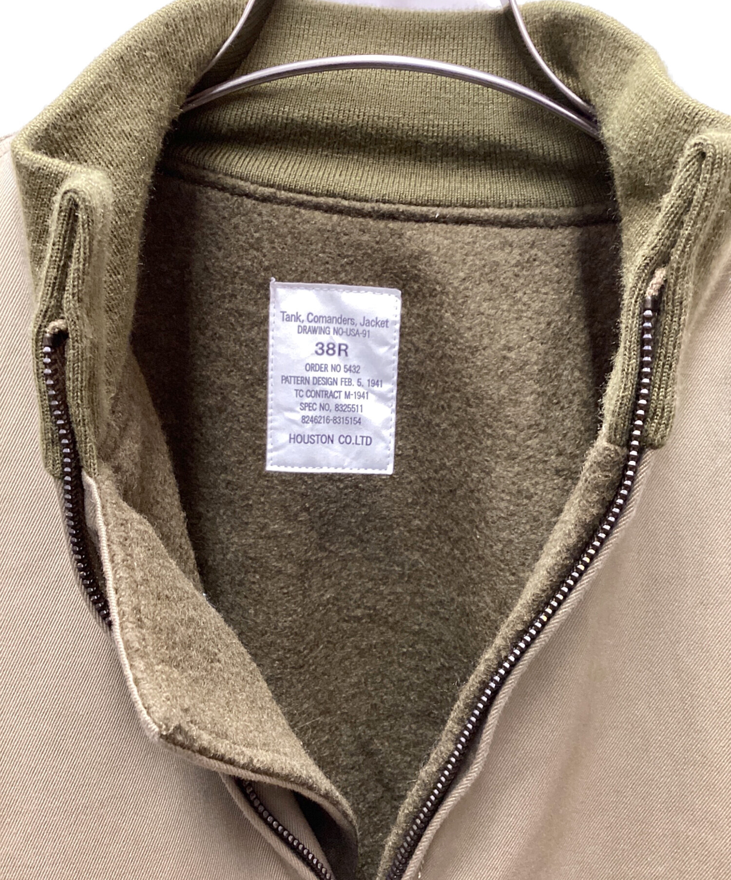 中古・古着通販】HOUSTON (ヒューストン) タンカースジャケット