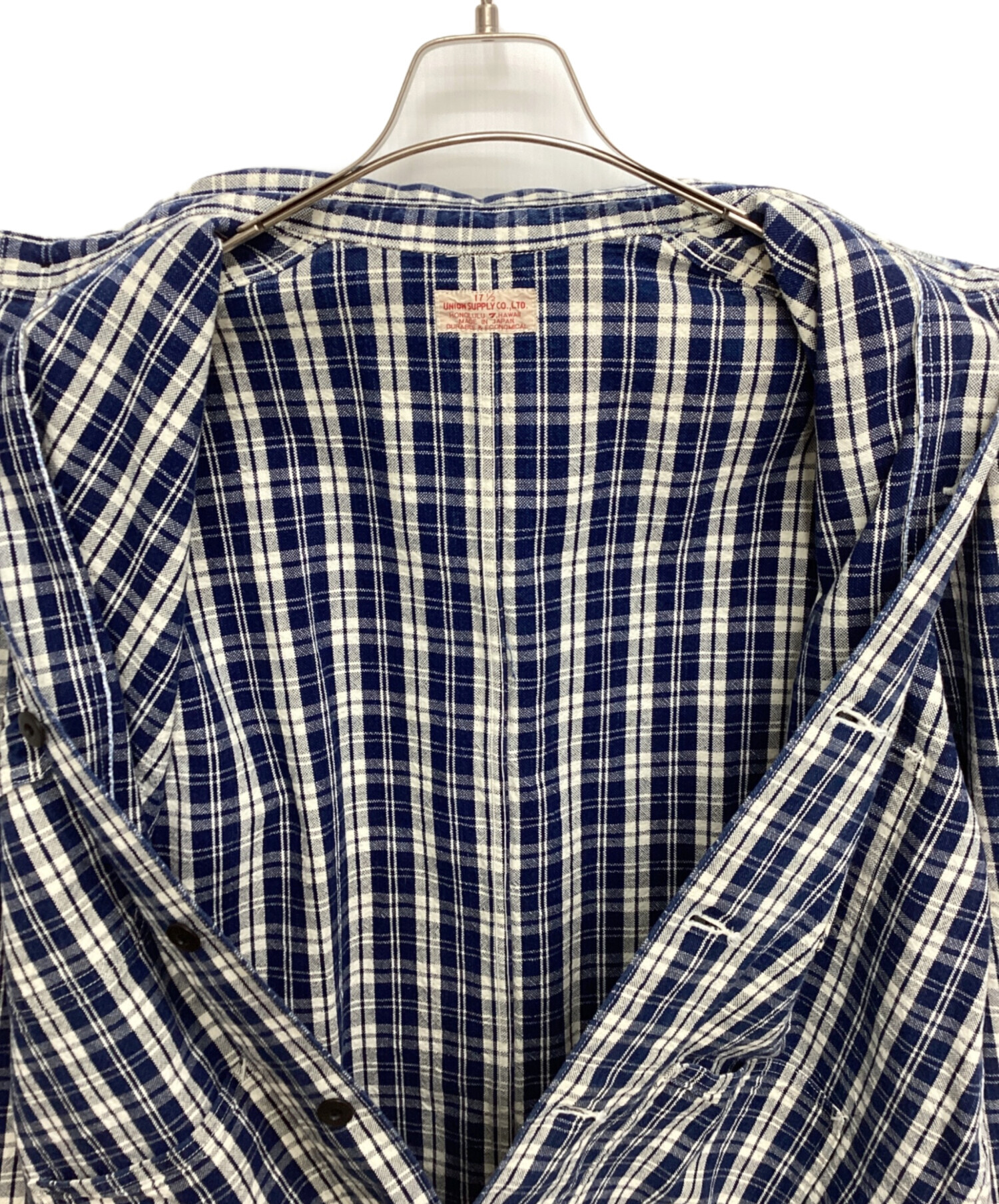 美品 UNION SUPPLY パラカチェックワークジャケット 大きめ XL 美品 UNION SUPPLY パラカチェックワークジャケット 大きめ XL