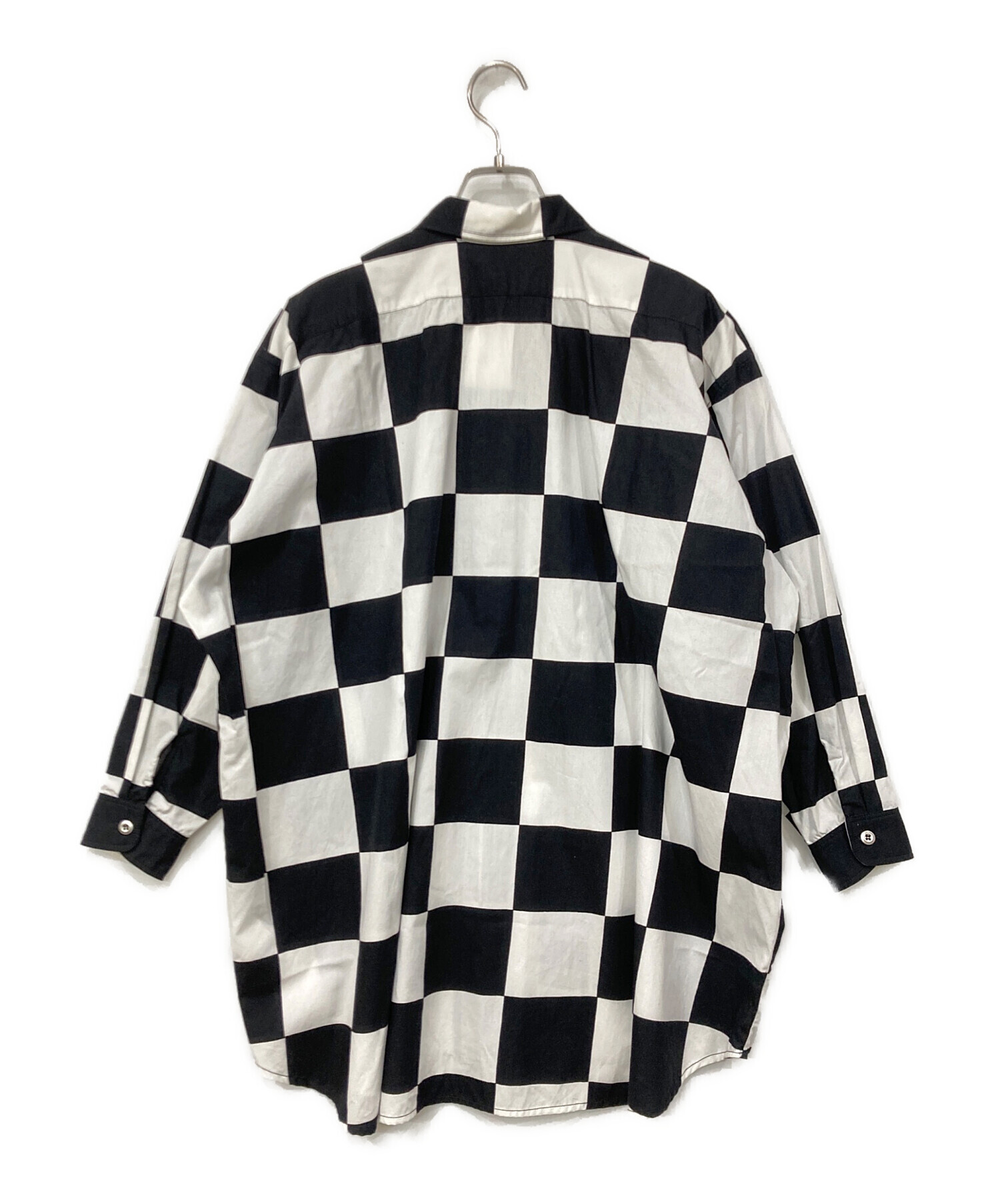 中古・古着通販】marimekko (マリメッコ) シャツ ホワイト×ブラック 