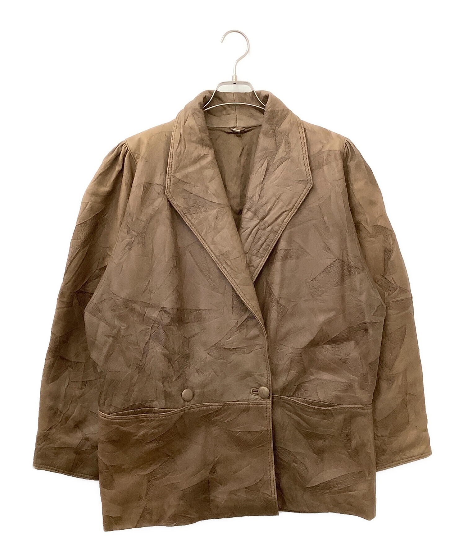中古・古着通販】ECHT LEDER (-) ドイツ製ヴィンテージレザーコート 