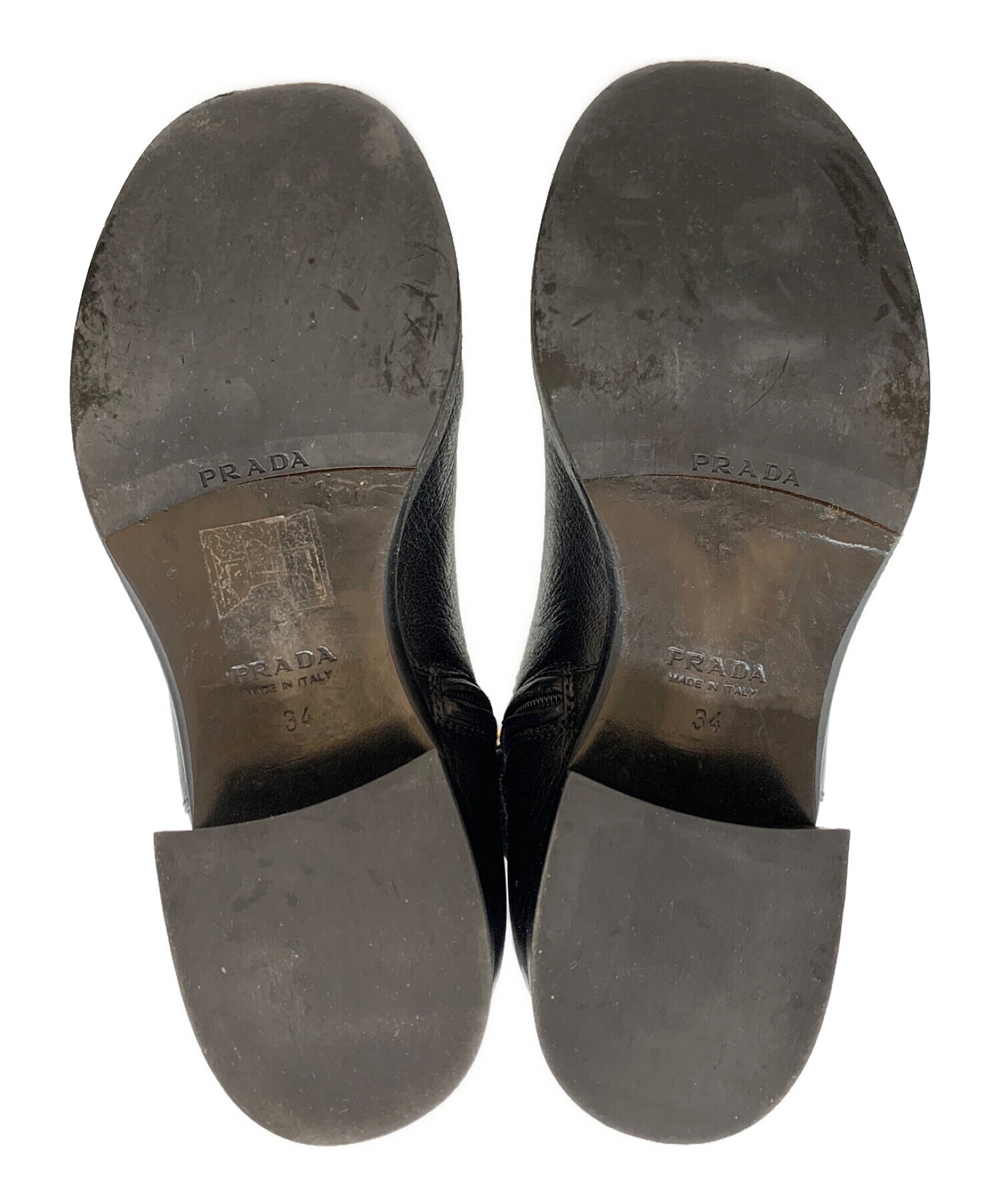 中古・古着通販】PRADA (プラダ) ロングブーツ ブラック サイズ:34