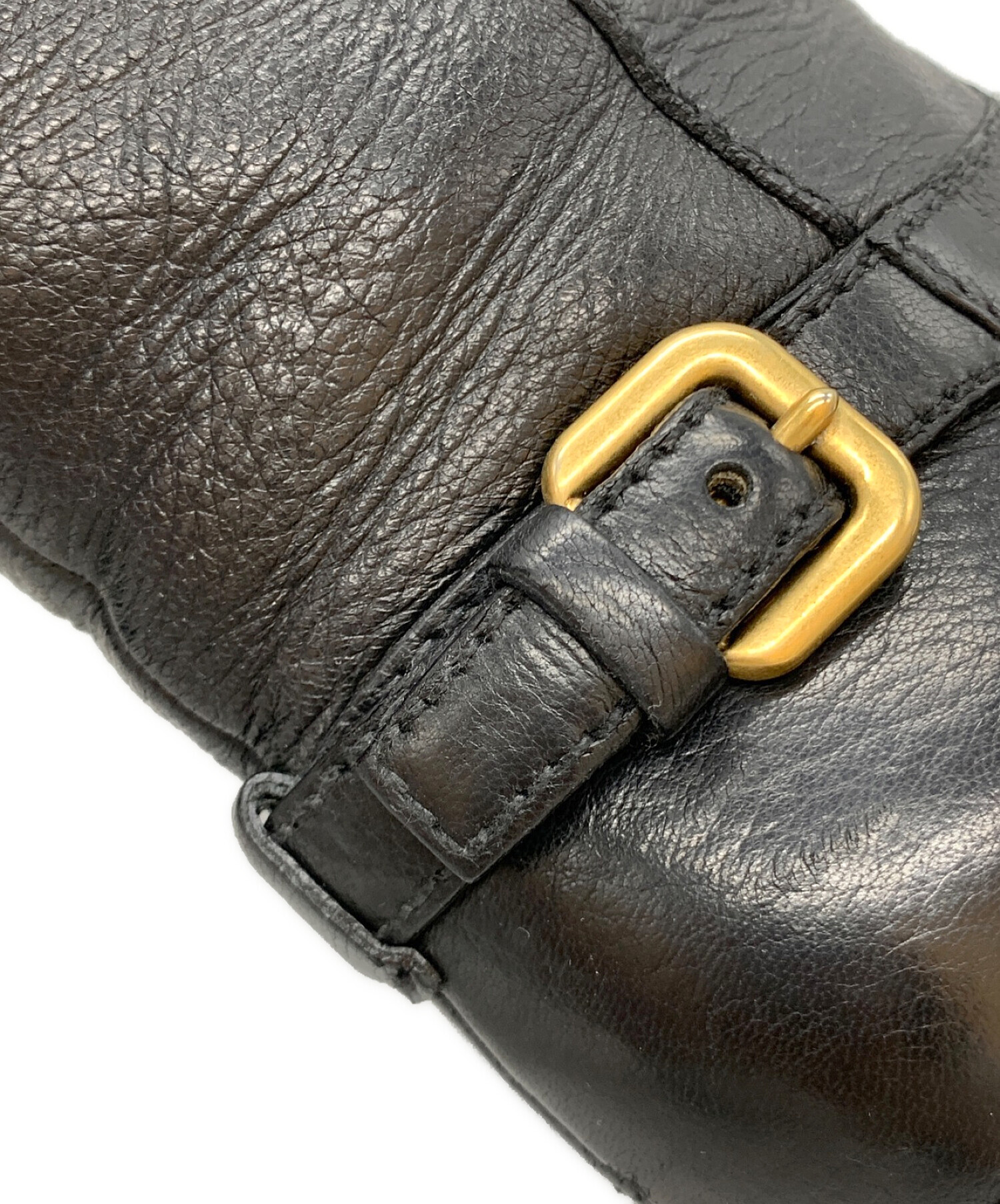 中古・古着通販】PRADA (プラダ) ロングブーツ ブラック サイズ:34