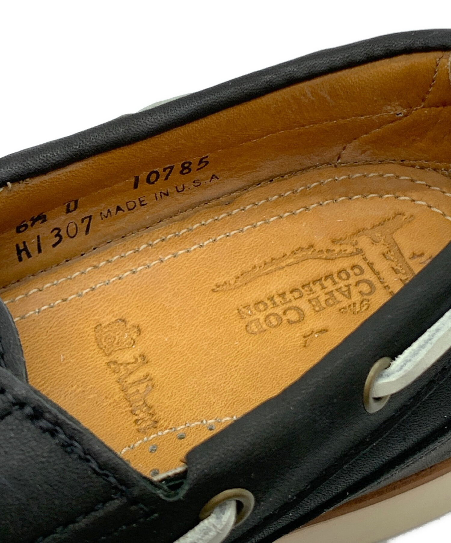 オールデン　デッキ 中古・古着通販】ALDEN (オールデン) デッキシューズ ブラック サイズ