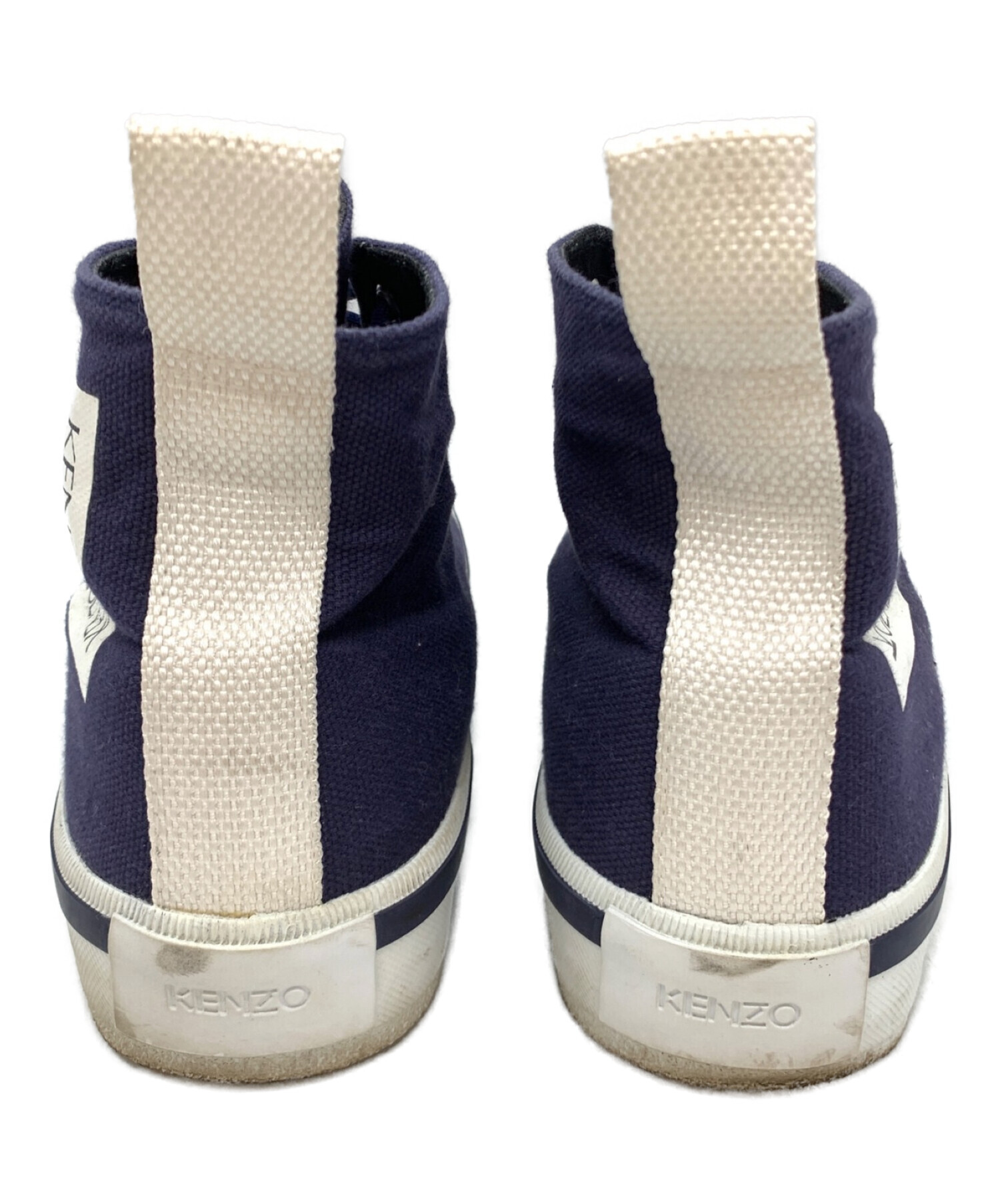 中古・古着通販】KENZO (ケンゾー) ハイカットスニーカー ネイビー