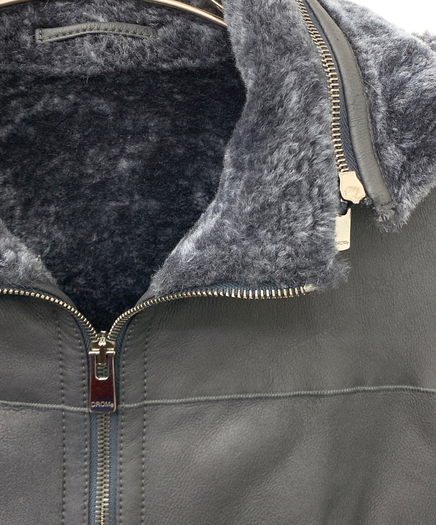 drome ドローム ディアスキン スウェード レザージャケット 中古・古着通販】DROMe (ドローム) レザージャケット ブラック