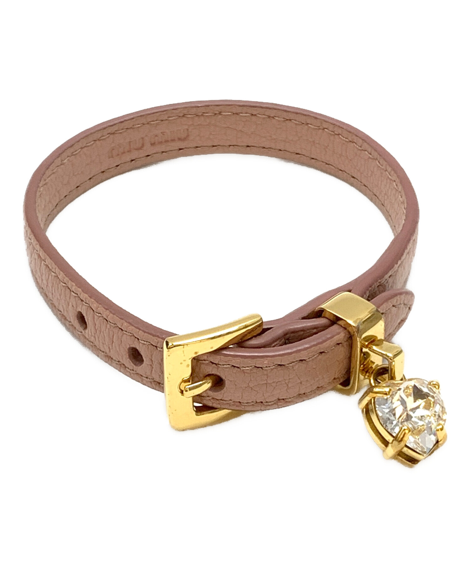 中古・古着通販】MIU MIU (ミュウミュウ) クリスタルチャーム 