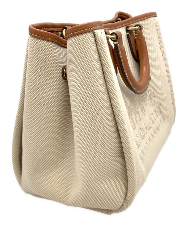 中古・古着通販】COACH (コーチ) リース トート28 アイボリー