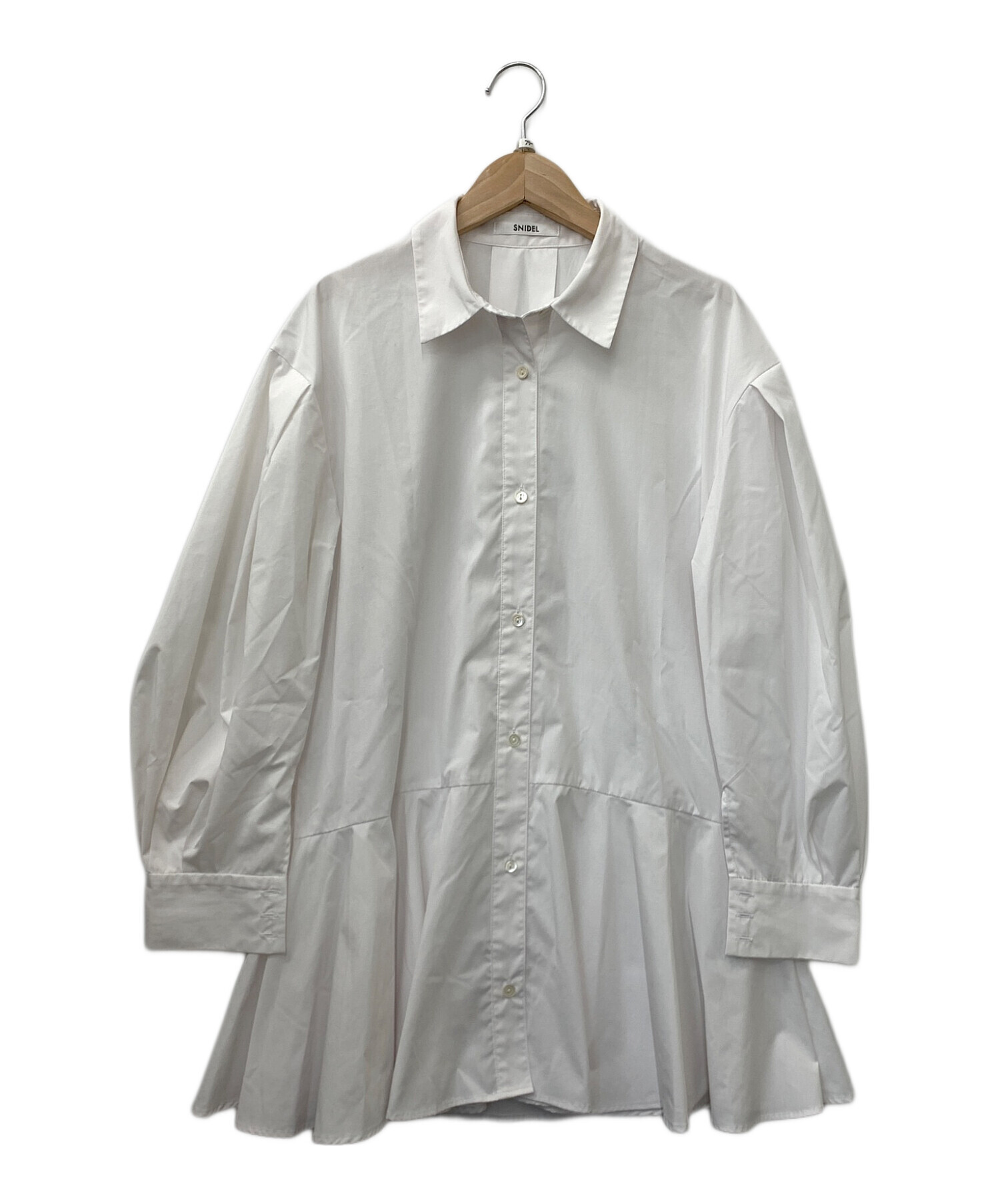 中古・古着通販】Snidel (スナイデル) ヘムボリュームシャツチュニック