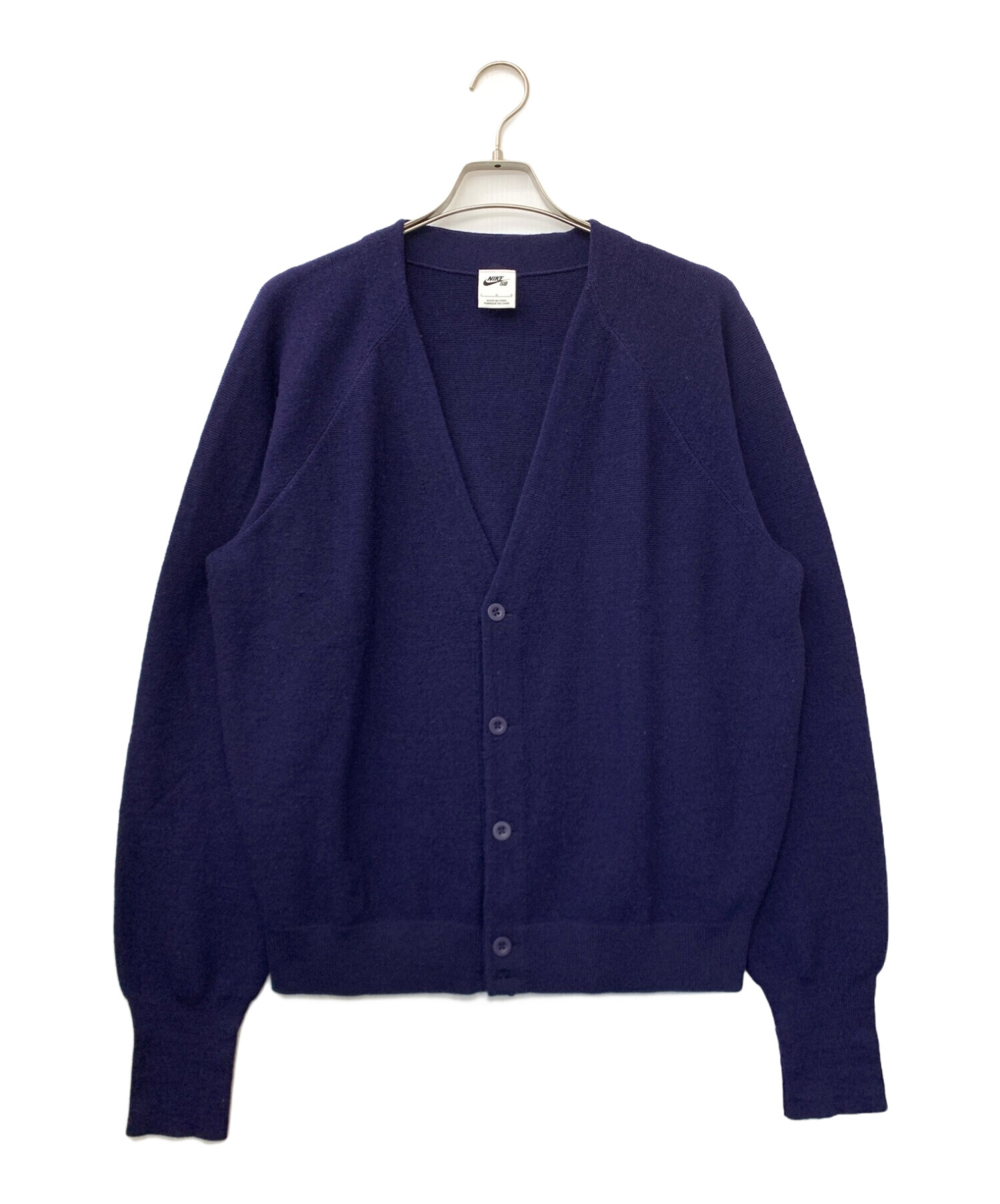 中古・古着通販】NIKE (ナイキ) ニットカーディガン パープル サイズ:L