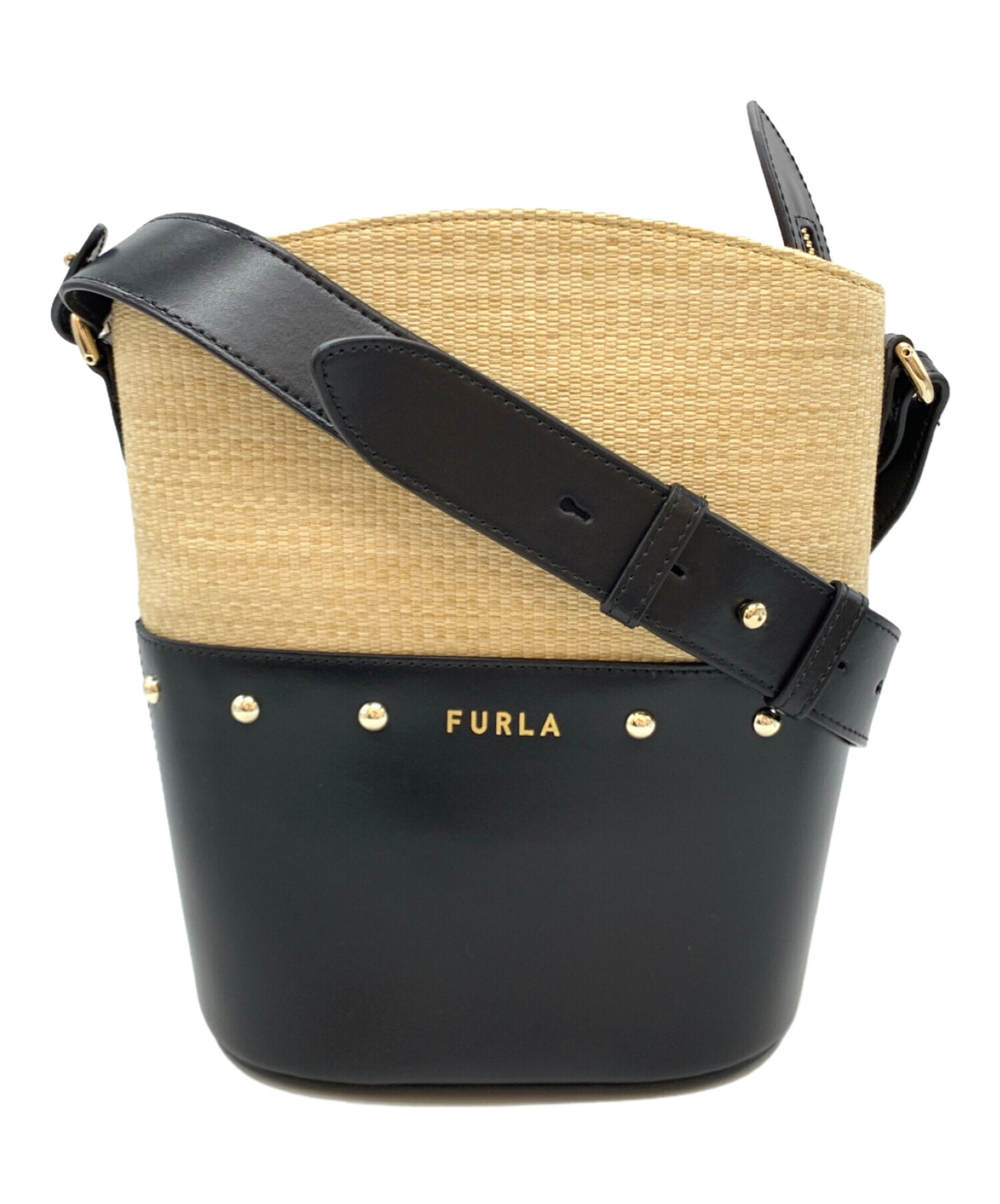 中古・古着通販】FURLA (フルラ) SHARE MINI BUCKET BAG ナチュラル 