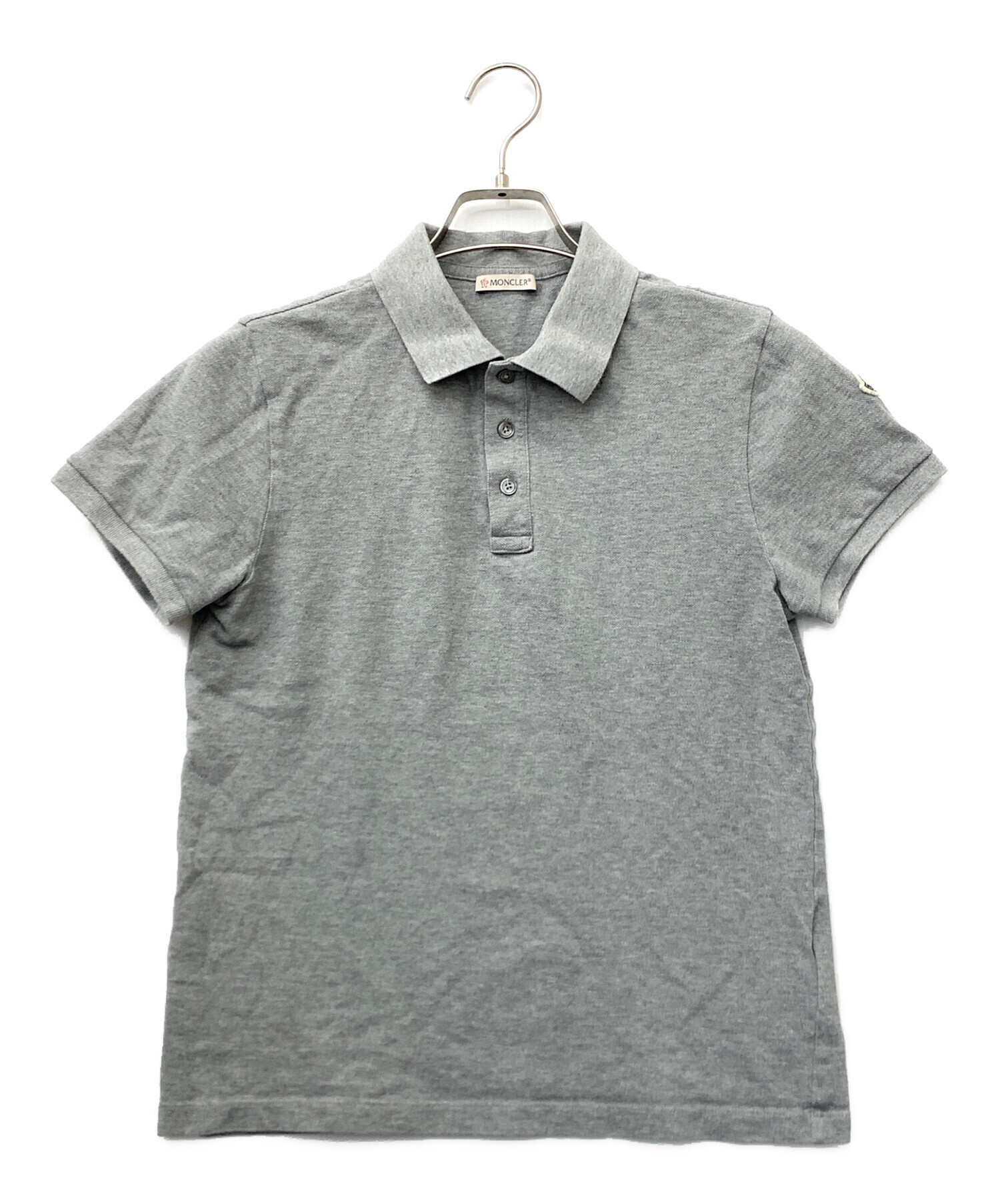 MONCLER グレー ポロシャツ MONCLER グレー ポロシャツ XL