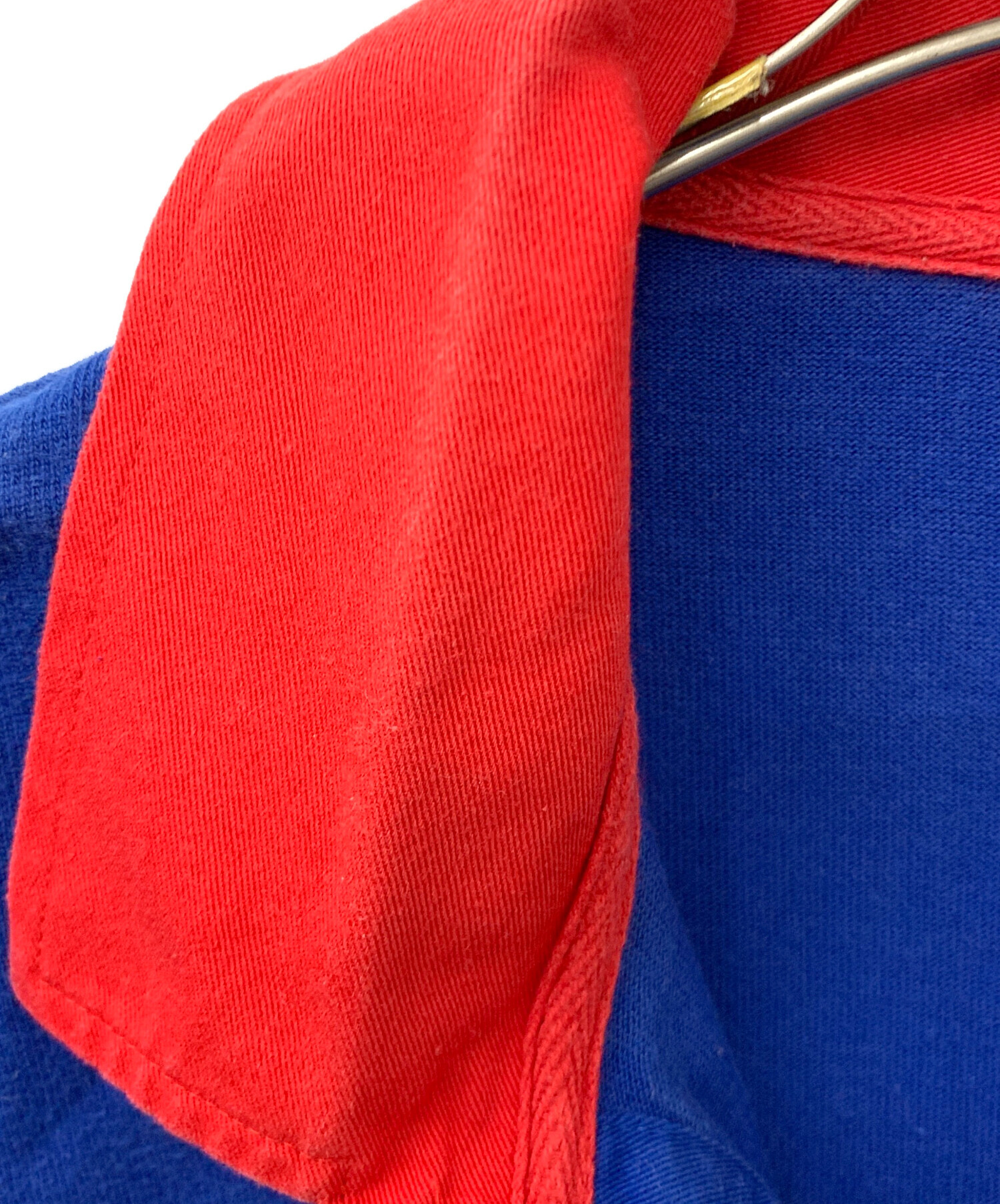 中古・古着通販】Supreme (シュプリーム) ラガーシャツ ブルー×レッド