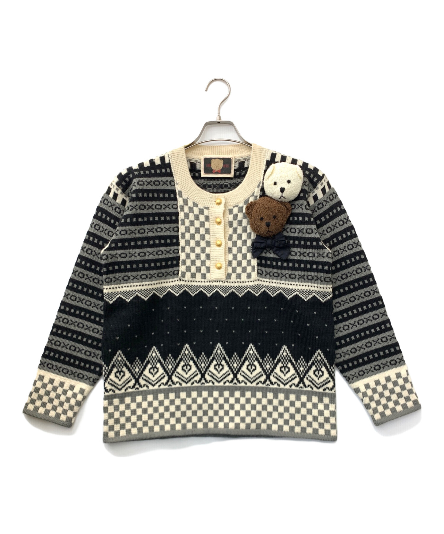 中古・古着通販】PINK HOUSE (ピンクハウス) クマモチーフツキニット