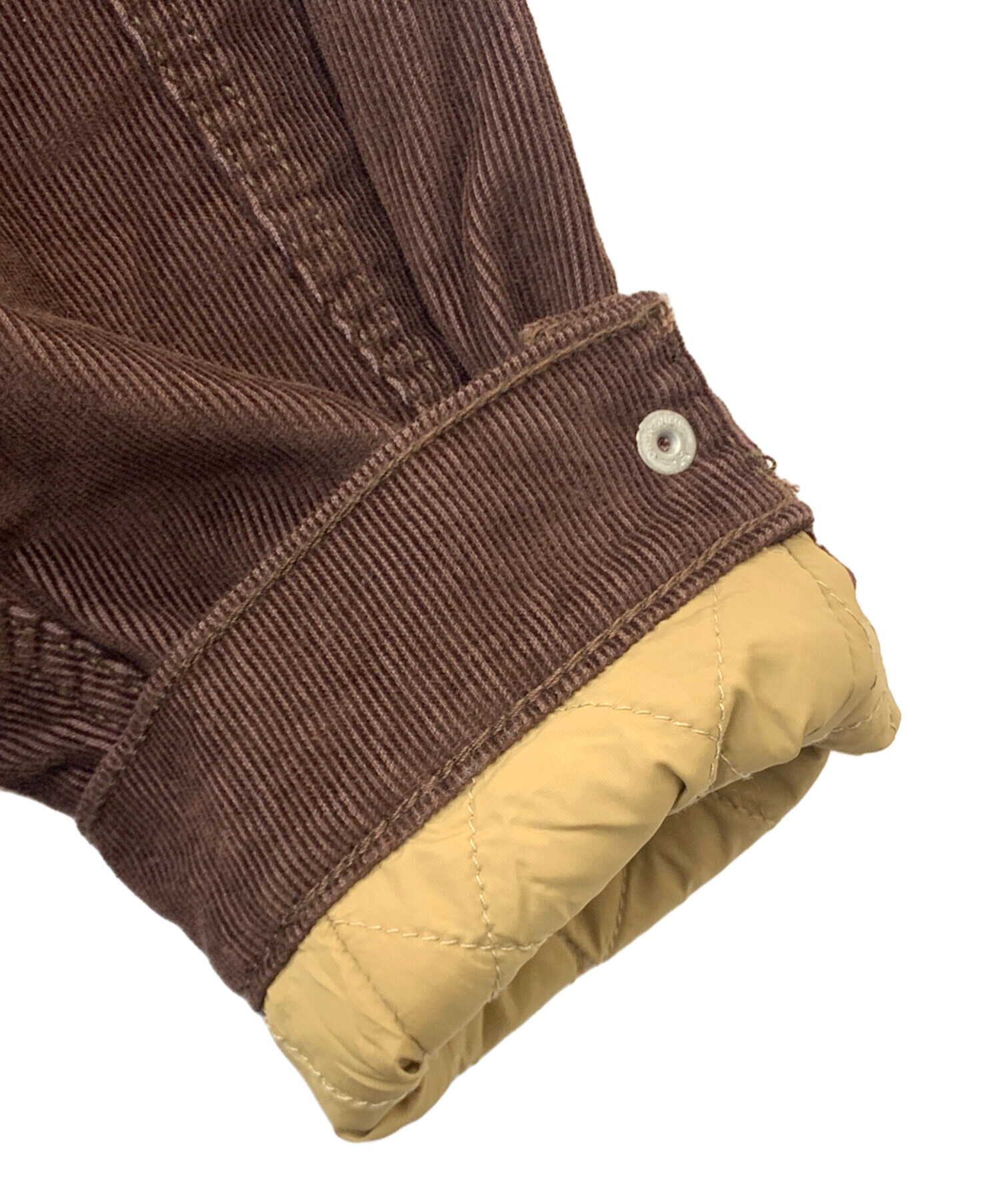 美品 USA製 リーバイス コーデュロイ ジャケット 【42】 ブラウン 茶色 70s USA製 Levi'sリーバイス コーデュロイジャケット 焦げ茶 38