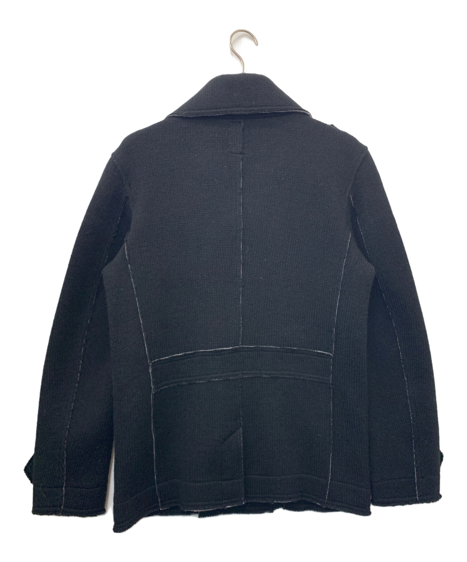 中古・古着通販】DIESEL (ディーゼル) ニットジャケット ブラック 