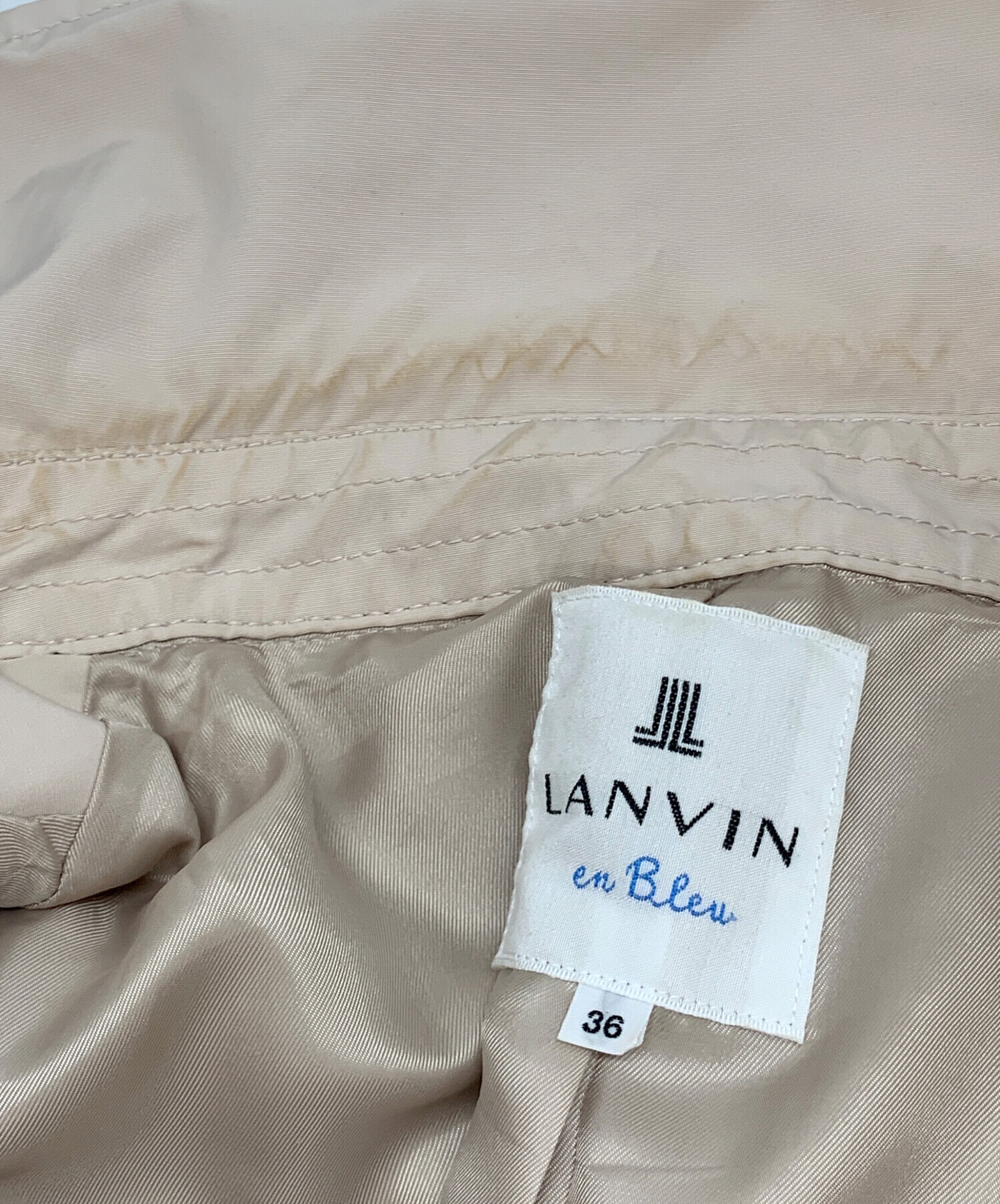 中古・古着通販】LANVIN en Bleu (ランバンオンブルー) トレンチコート