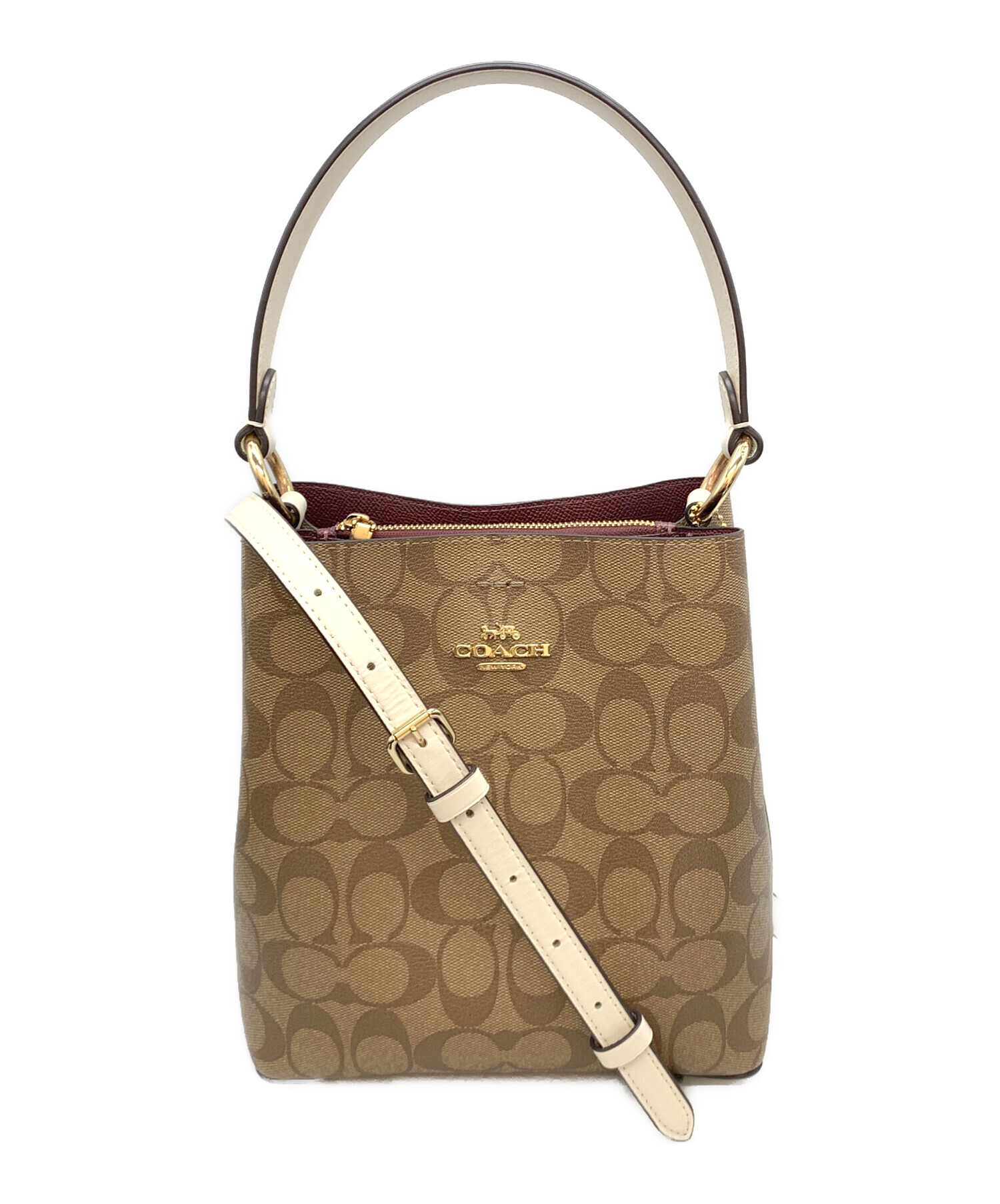 中古・古着通販】COACH (コーチ) シグネチャー 2WAYショルダーバッグ 