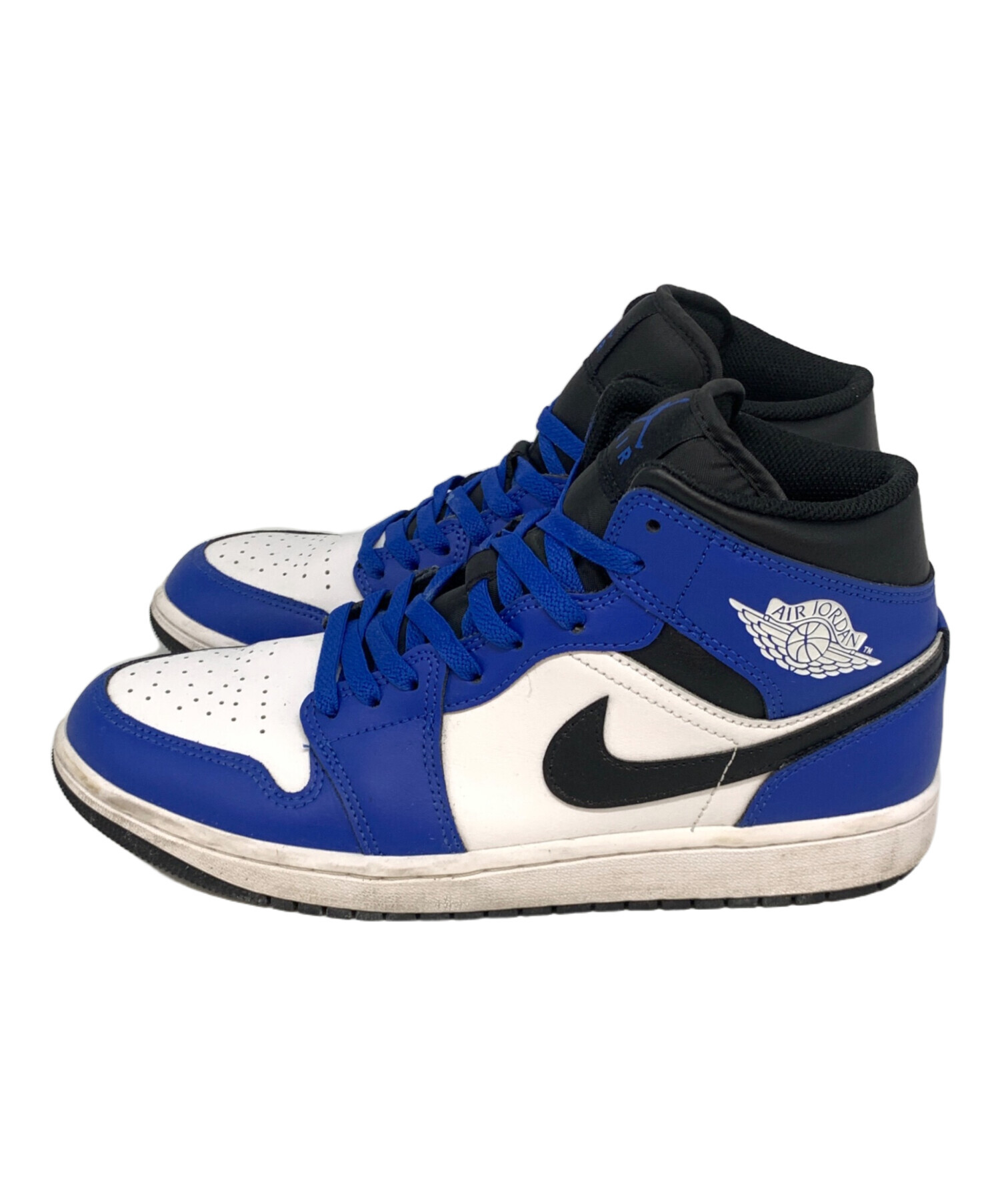 中古・古着通販】NIKE (ナイキ) Air Jordan 1 Mid ブラック×ブルー 
