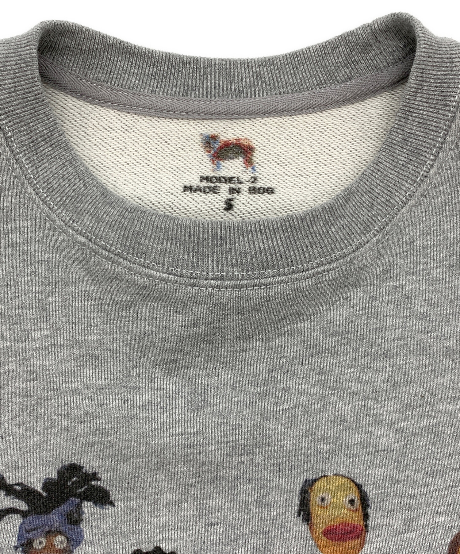 中古・古着通販】HUNG BOG (ハングボグ) キャラプリントスウェット 