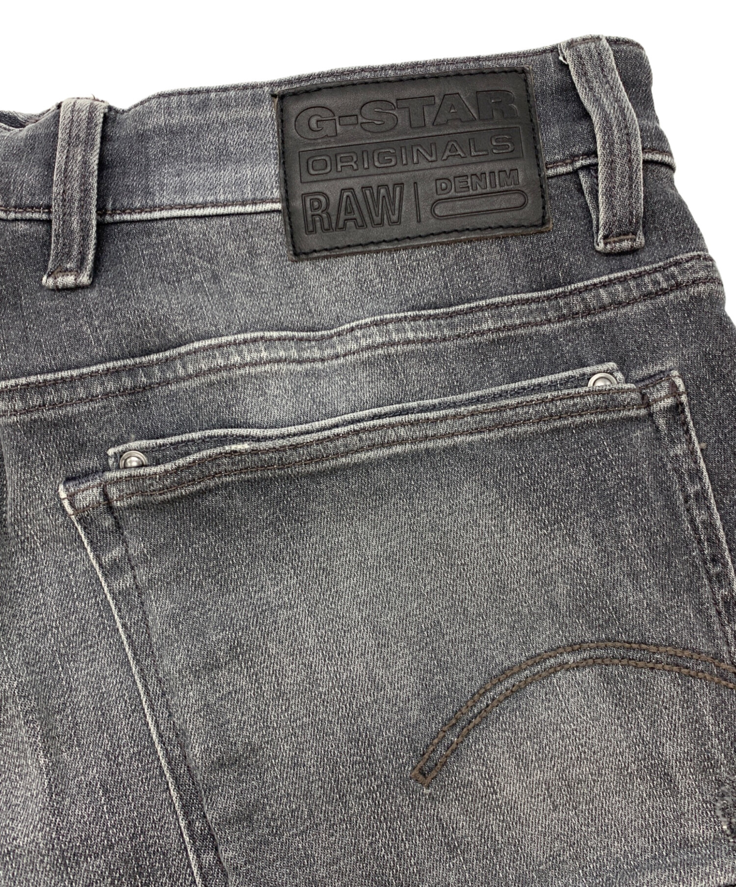 中古・古着通販】G-STAR RAW (ジースターロゥ) デニムパンツ グレー
