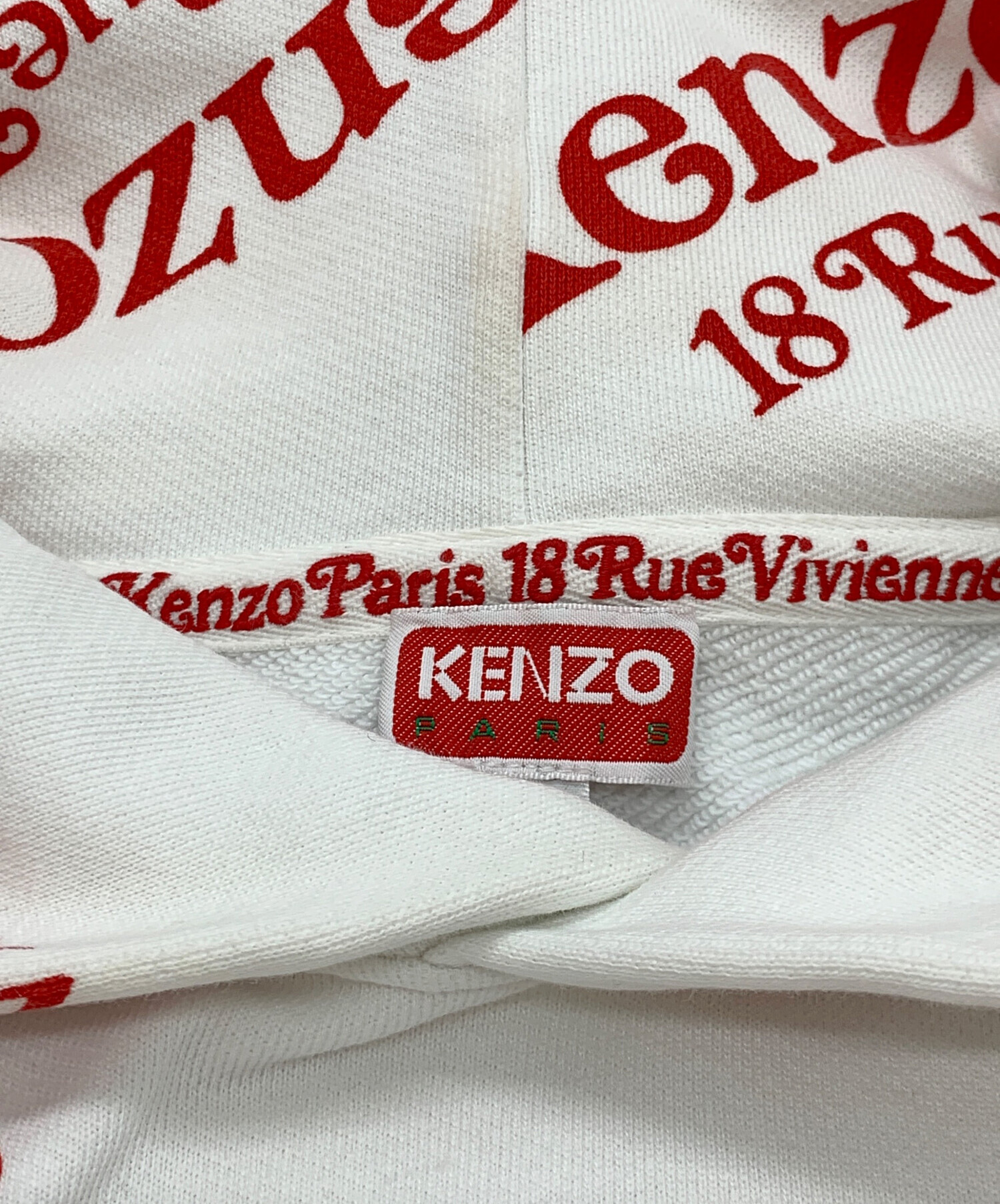 中古・古着通販】KENZO (ケンゾー) VERDY OVERSIZE HOODIE ホワイト 