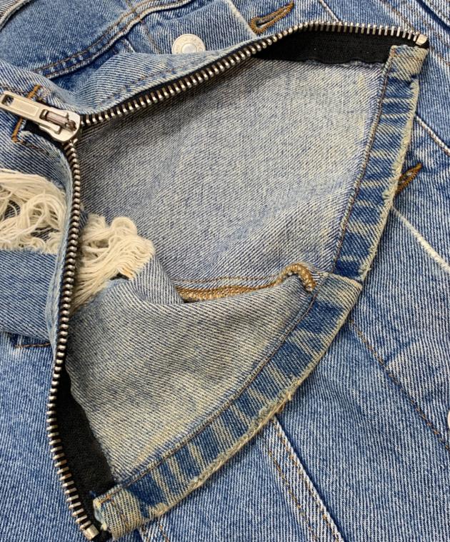 中古・古着通販】MSGM (エムエスジーエム) ダメージスリーブデニム