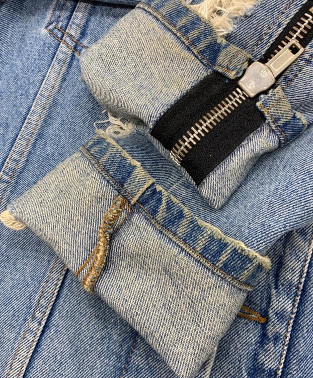 中古・古着通販】MSGM (エムエスジーエム) ダメージスリーブデニム