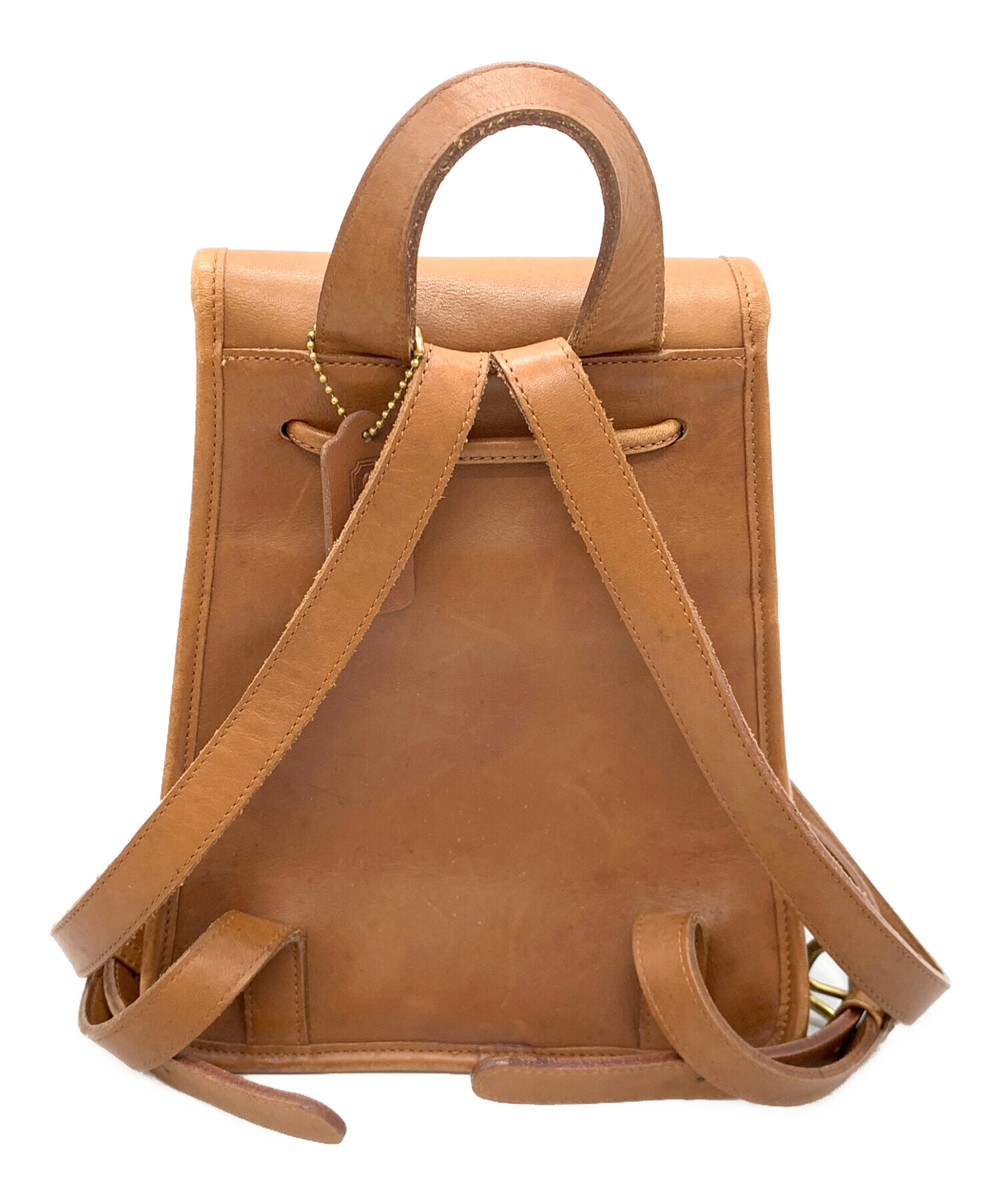COACH】オールドコーチ ミニリュック バックパック ブラウン Q14 楽天